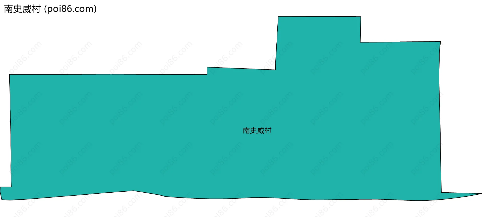 南史威村边界地图