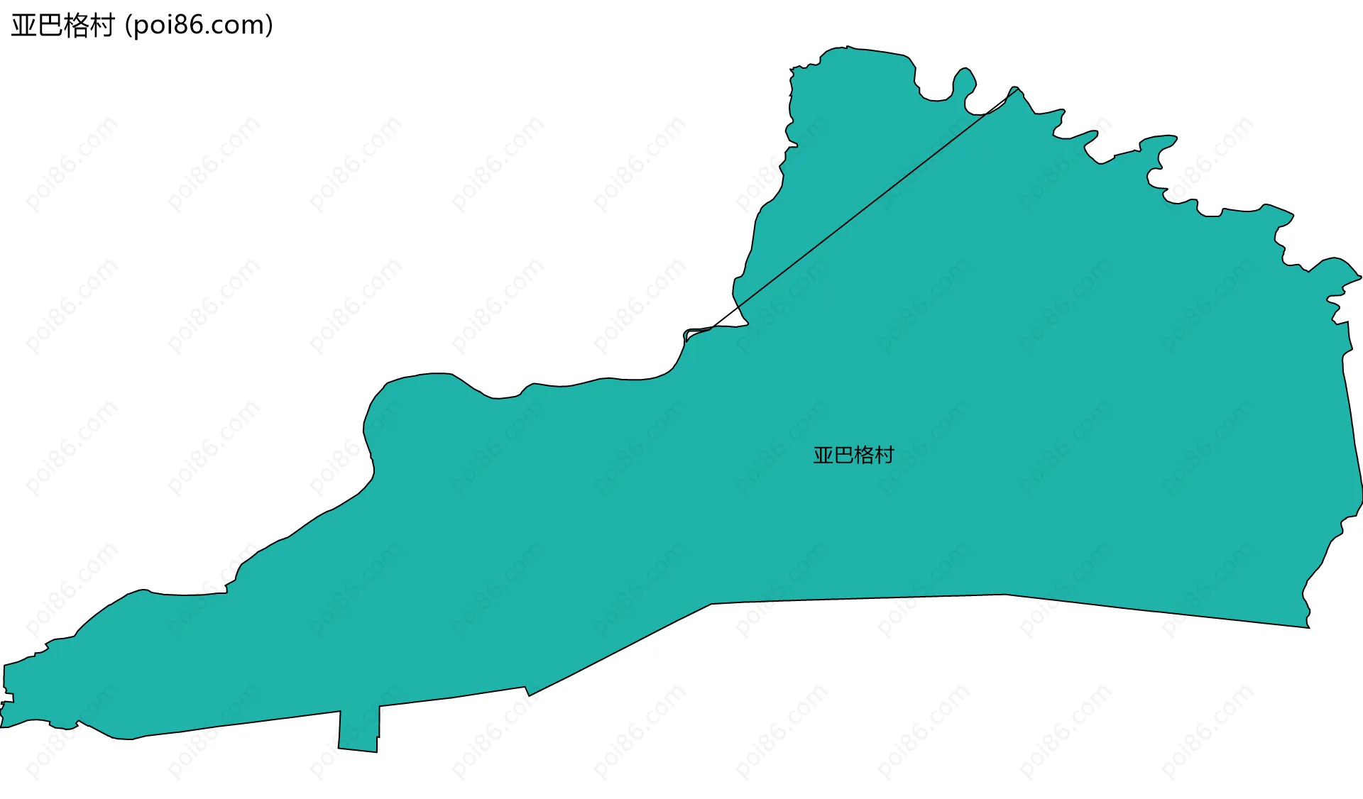 亚巴格村边界地图