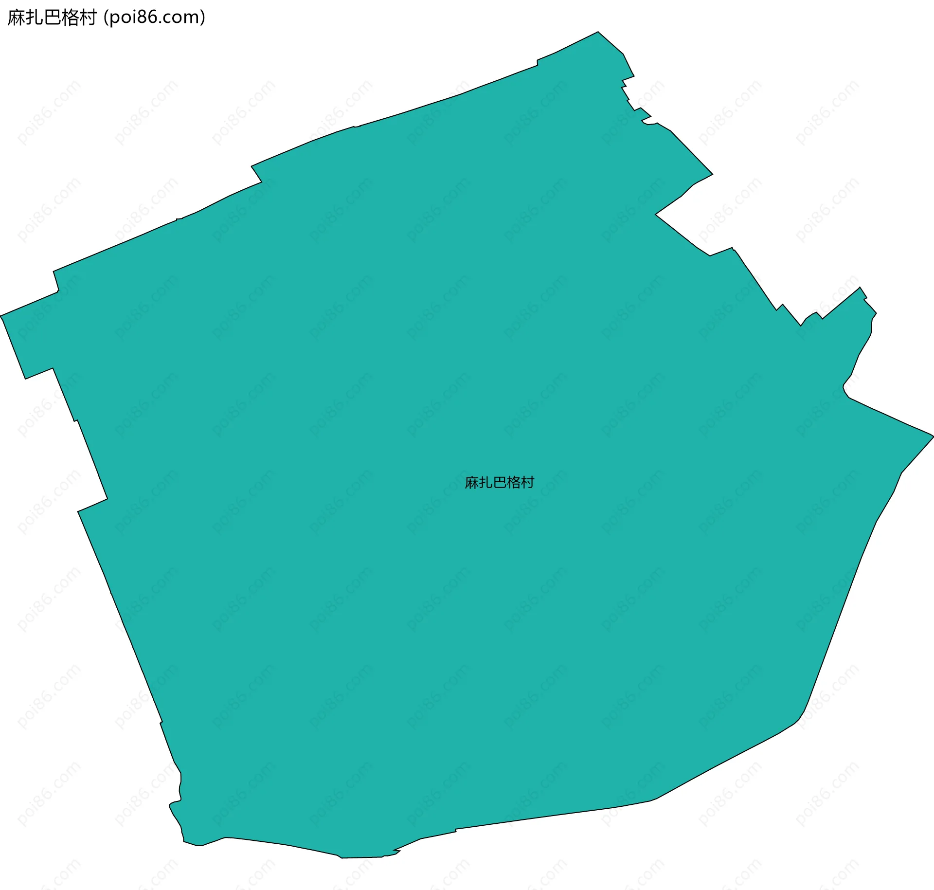 麻扎巴格村边界地图