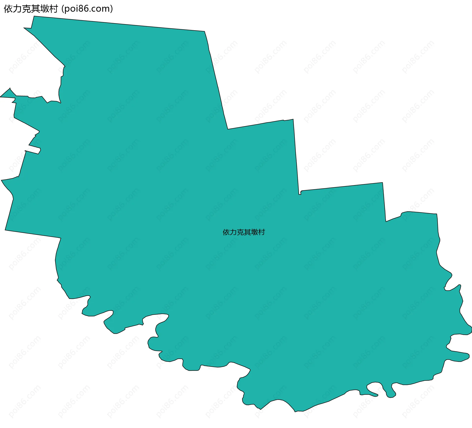 依力克其墩村边界地图