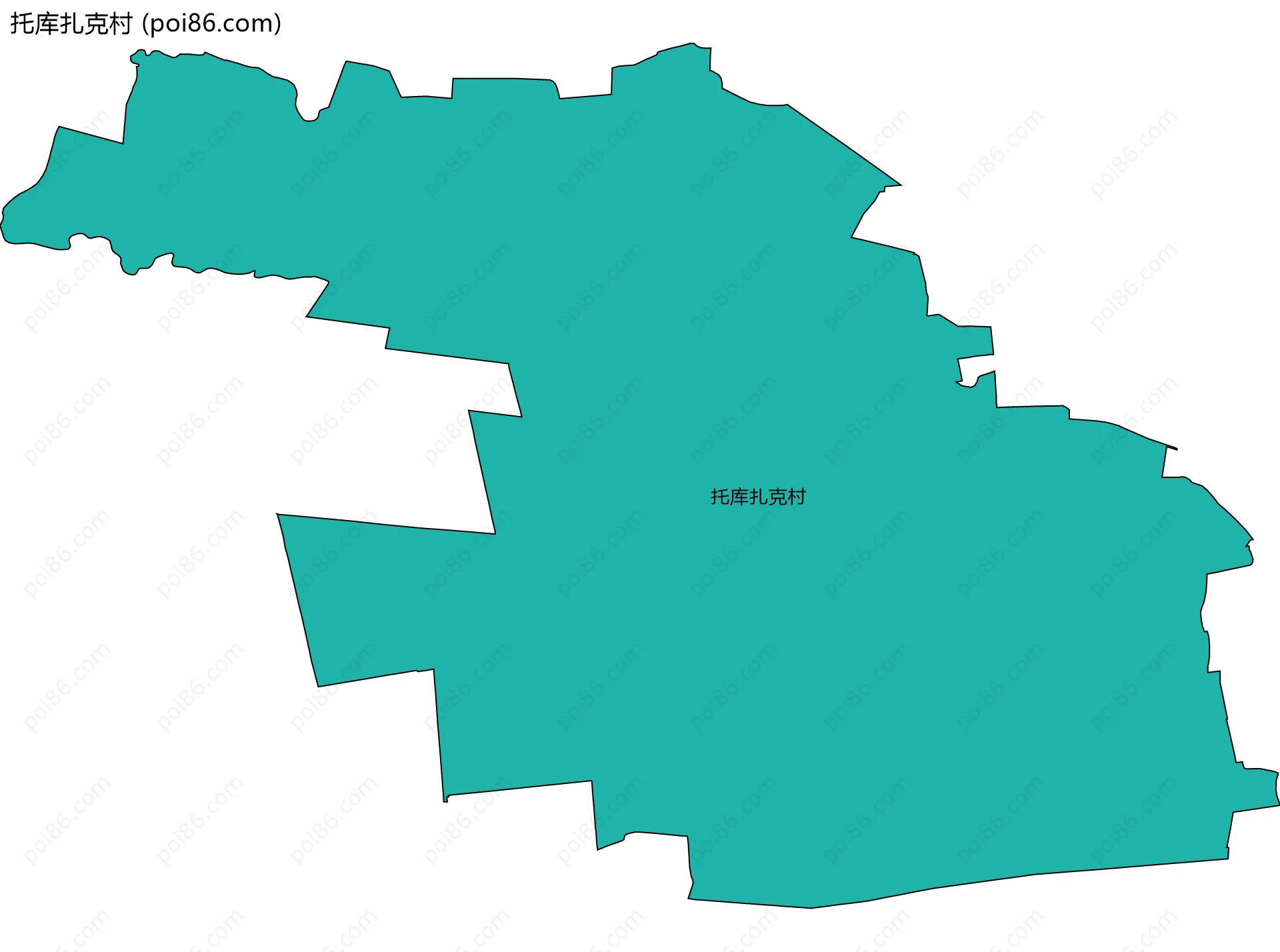 托库扎克村边界地图
