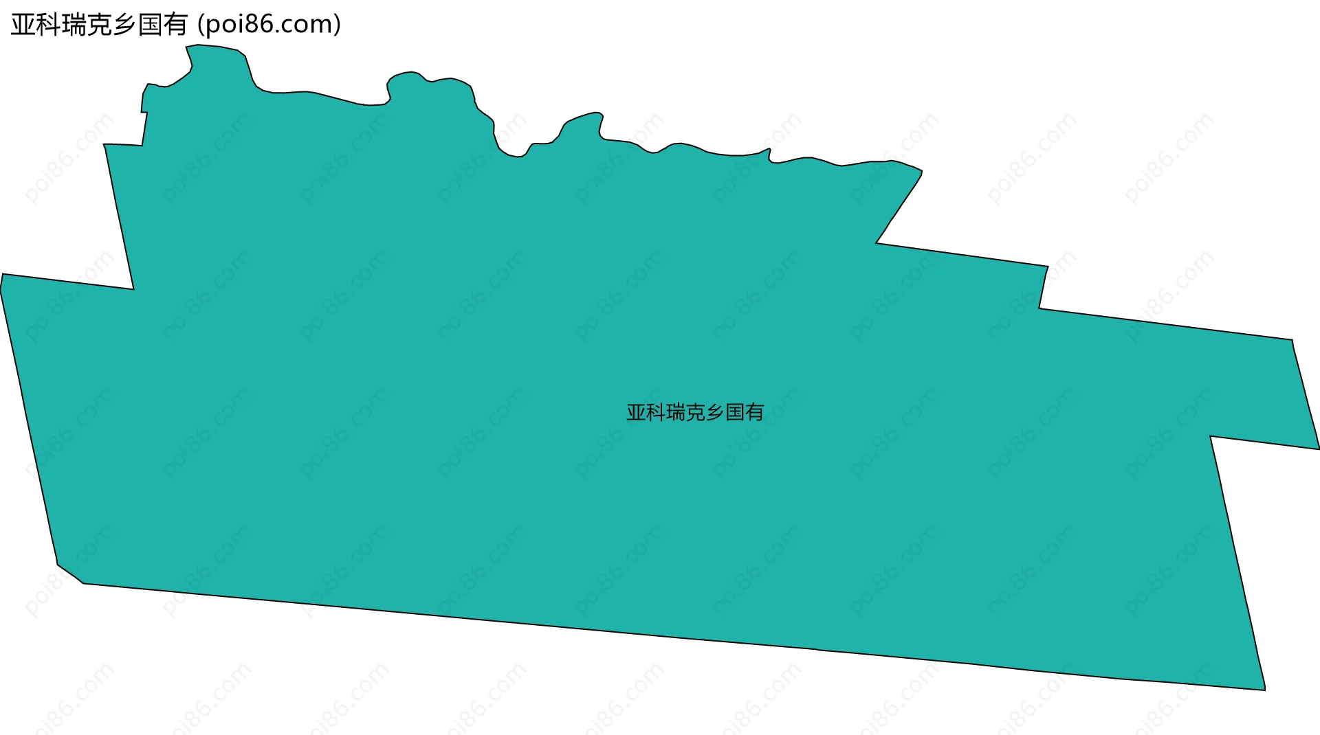 亚科瑞克乡国有边界地图