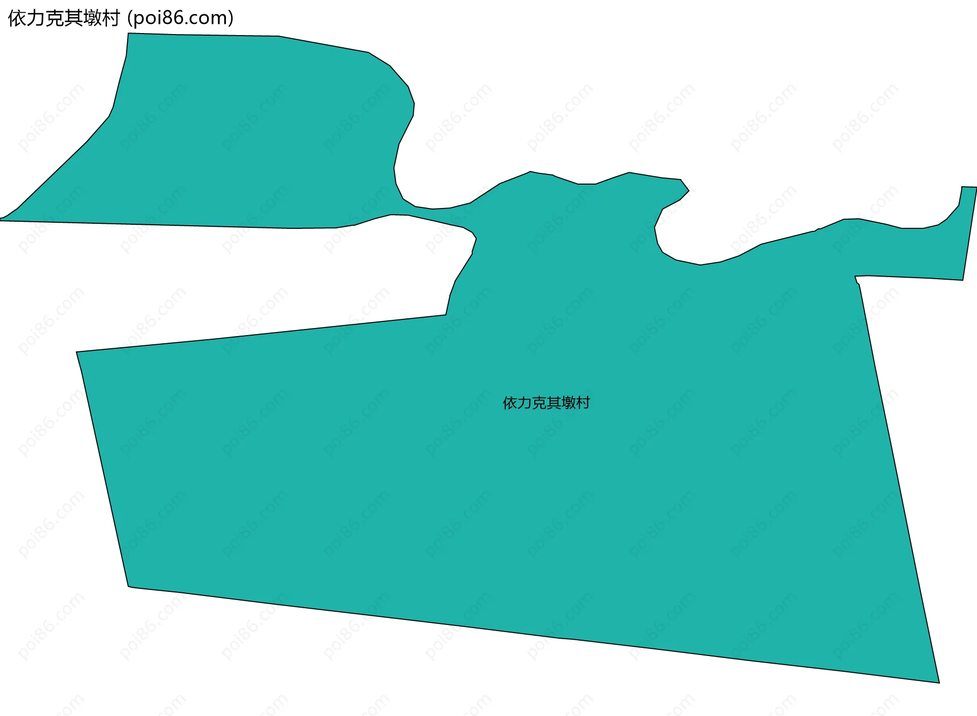 依力克其墩村边界地图