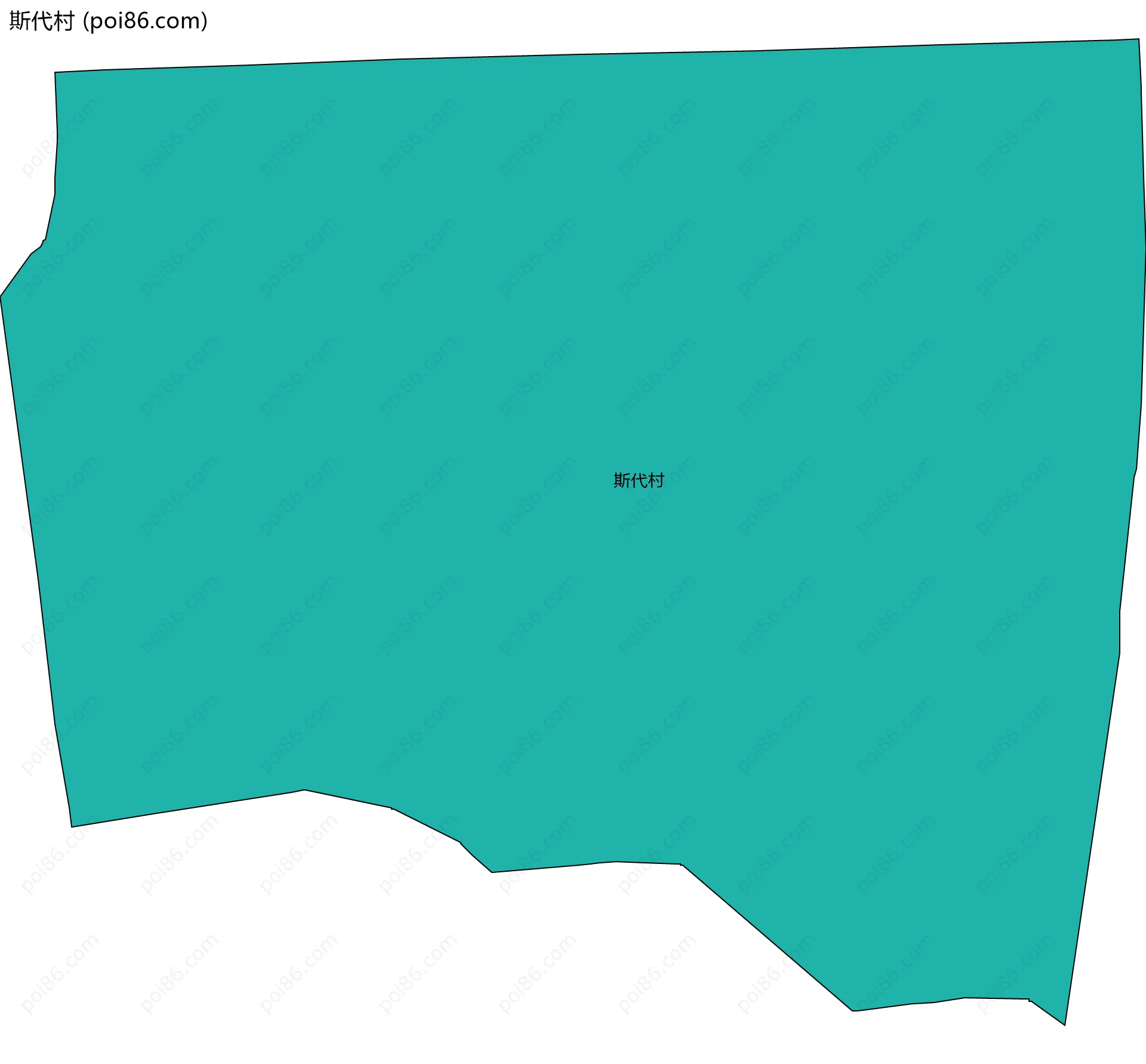 斯代村边界地图