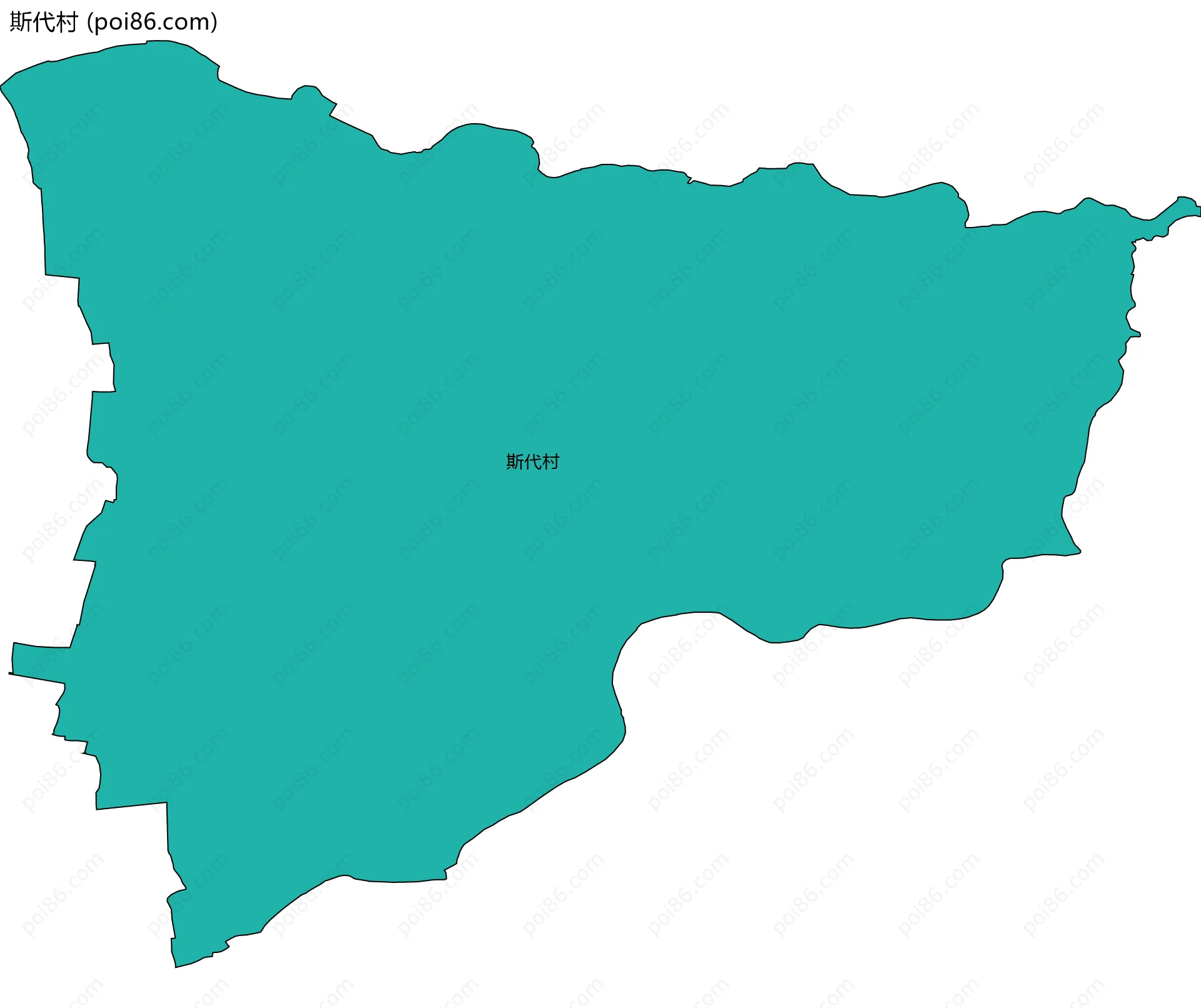 斯代村边界地图