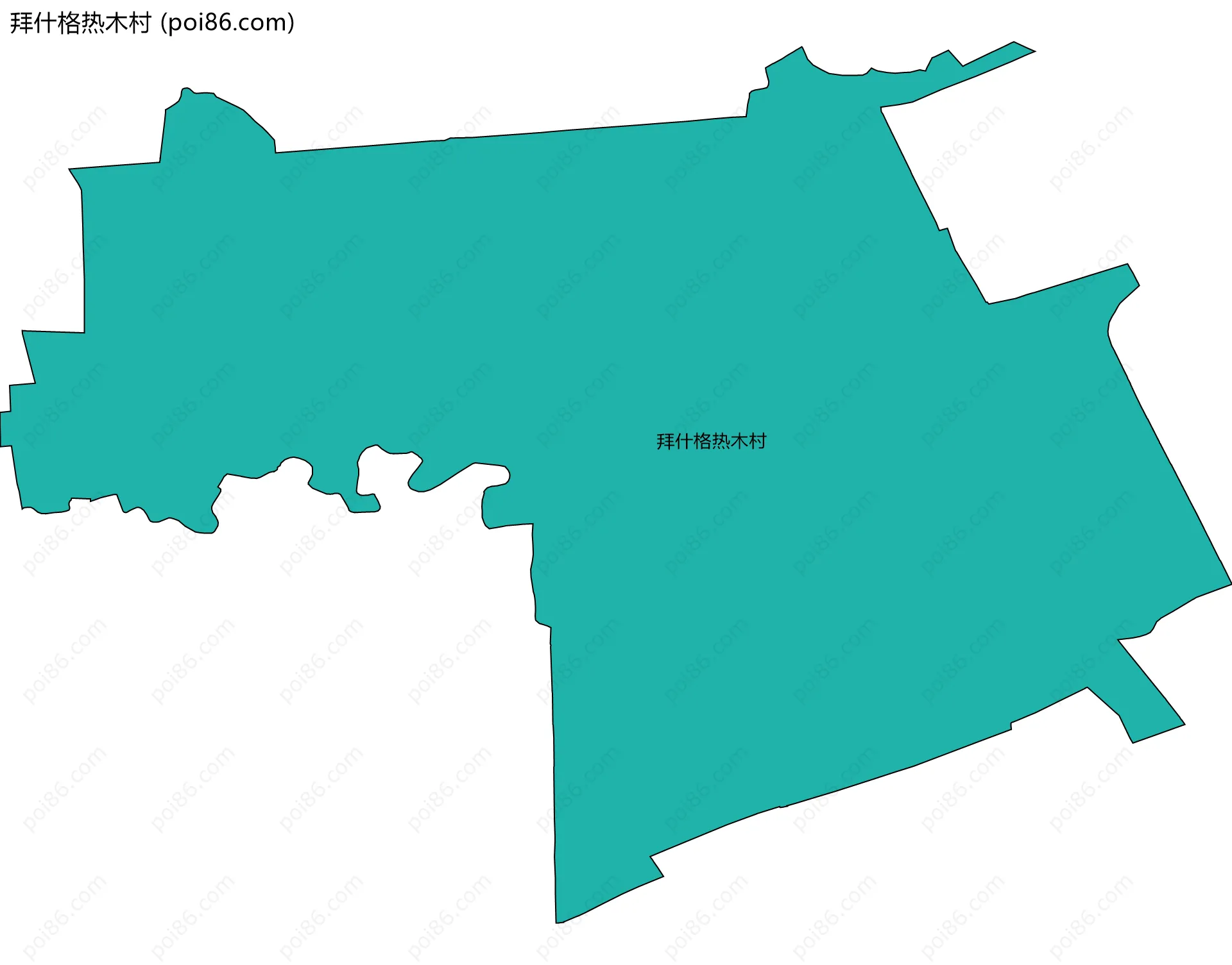 拜什格热木村边界地图