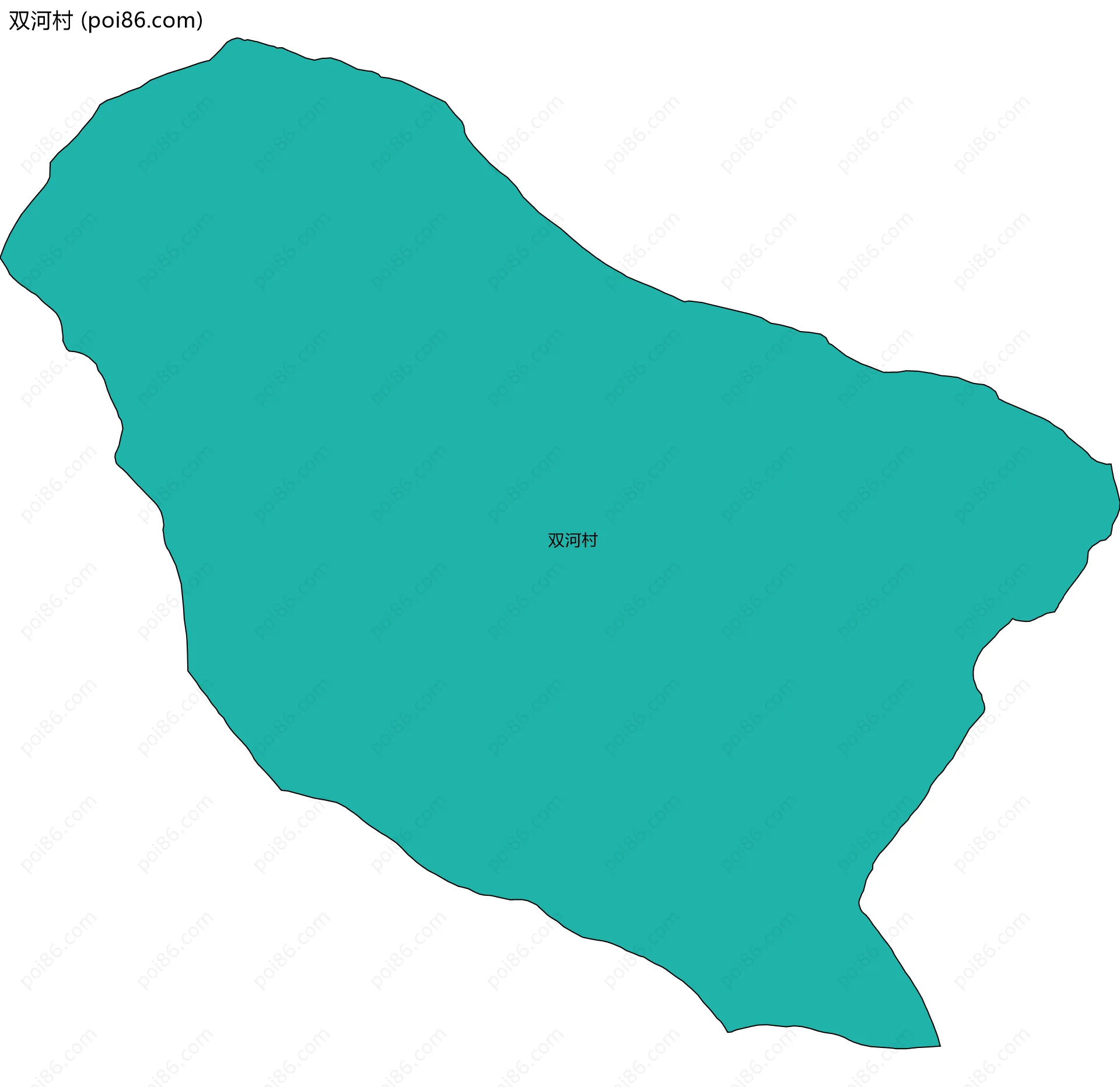 双河村边界地图