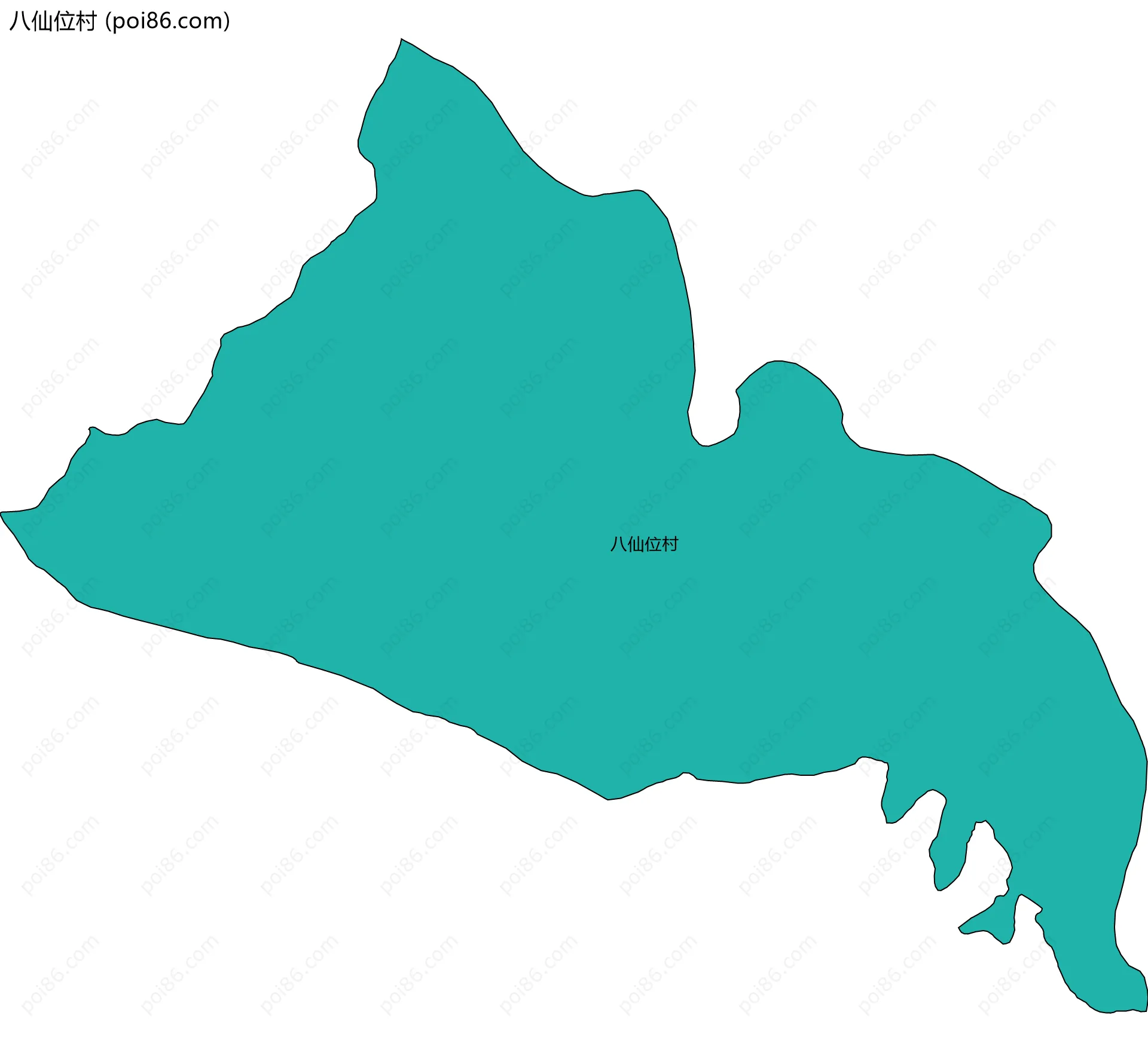 八仙位村边界地图