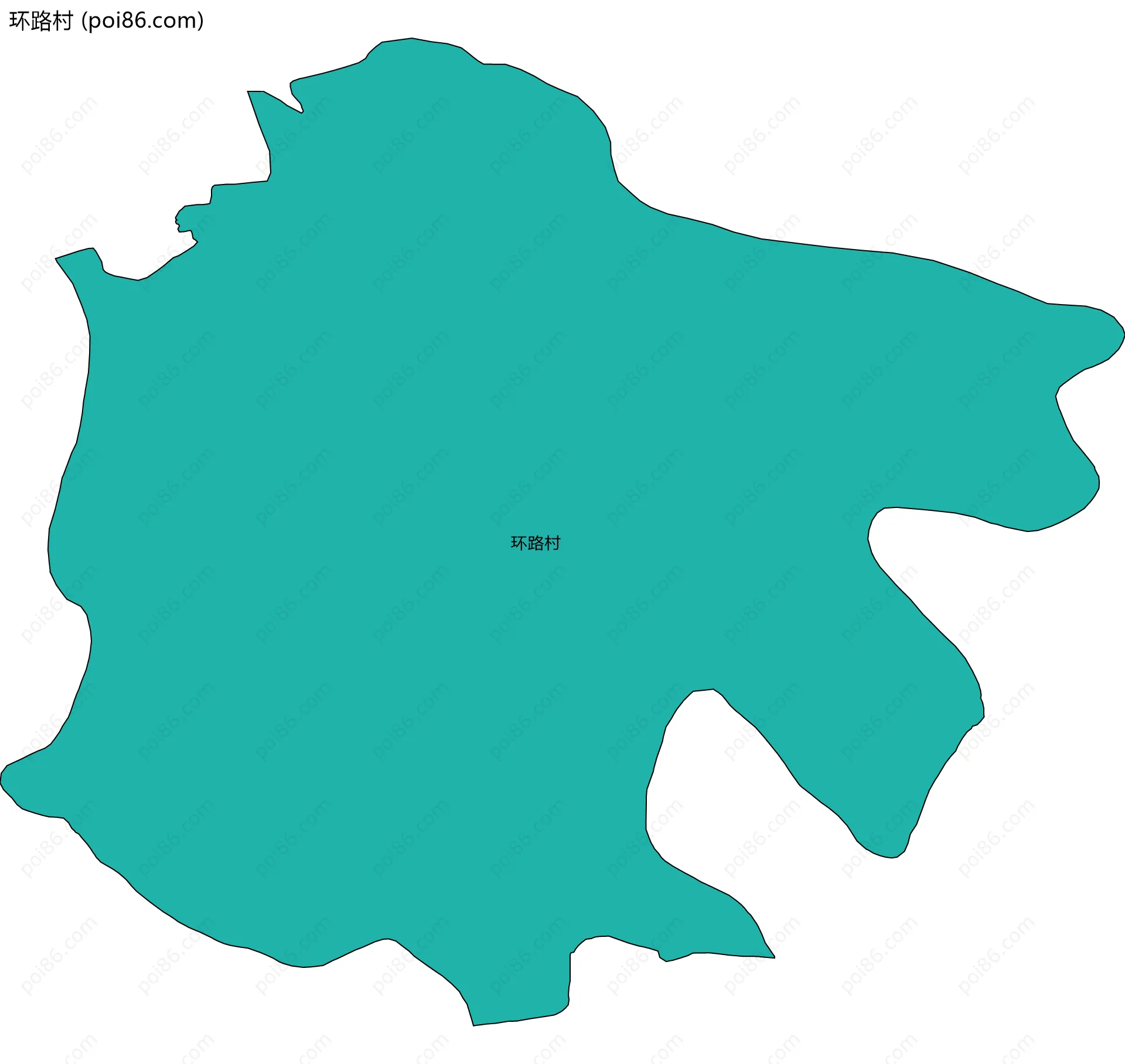 环路村边界地图