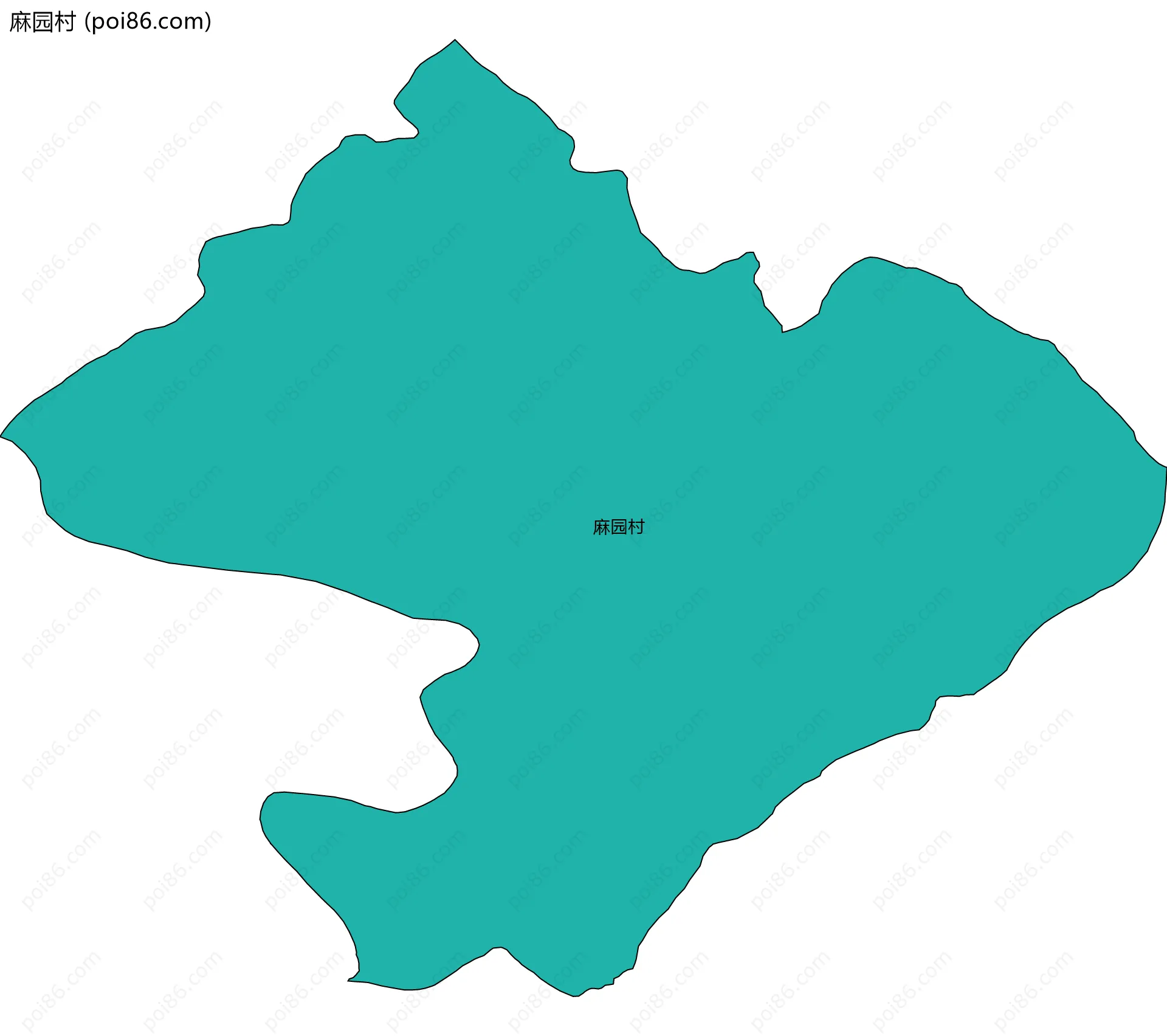 麻园村边界地图