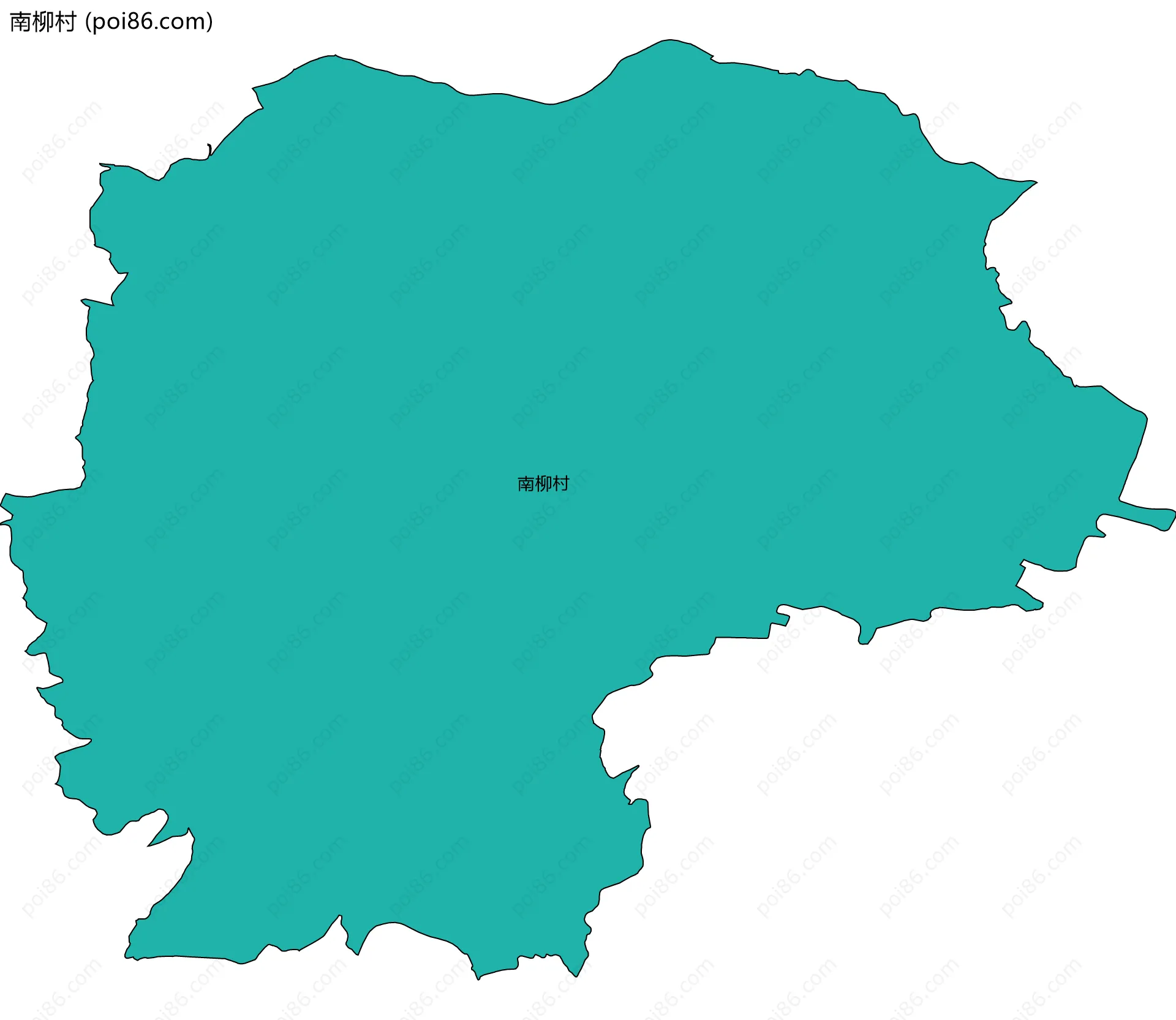 南柳村边界地图