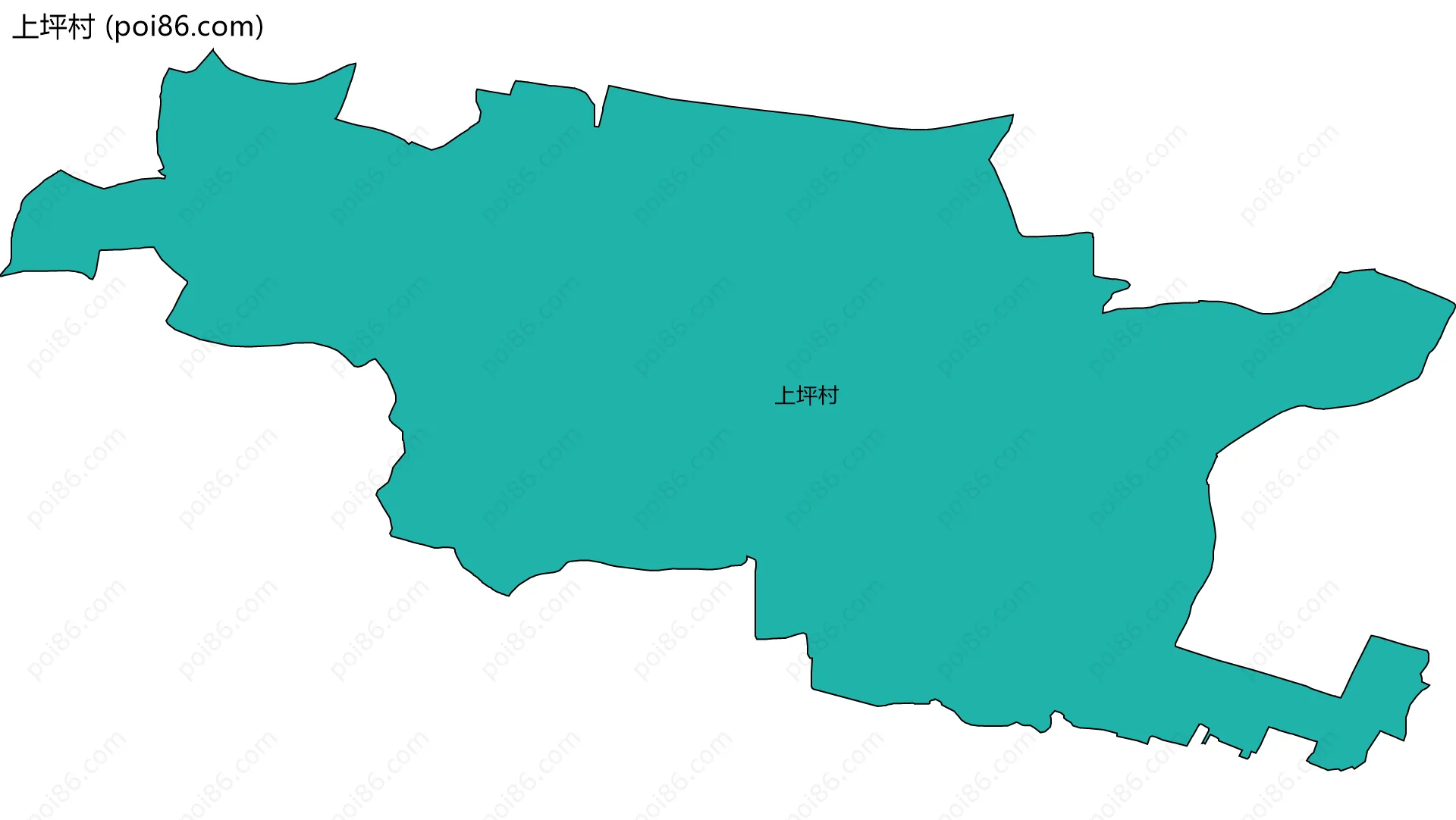 上坪村边界地图