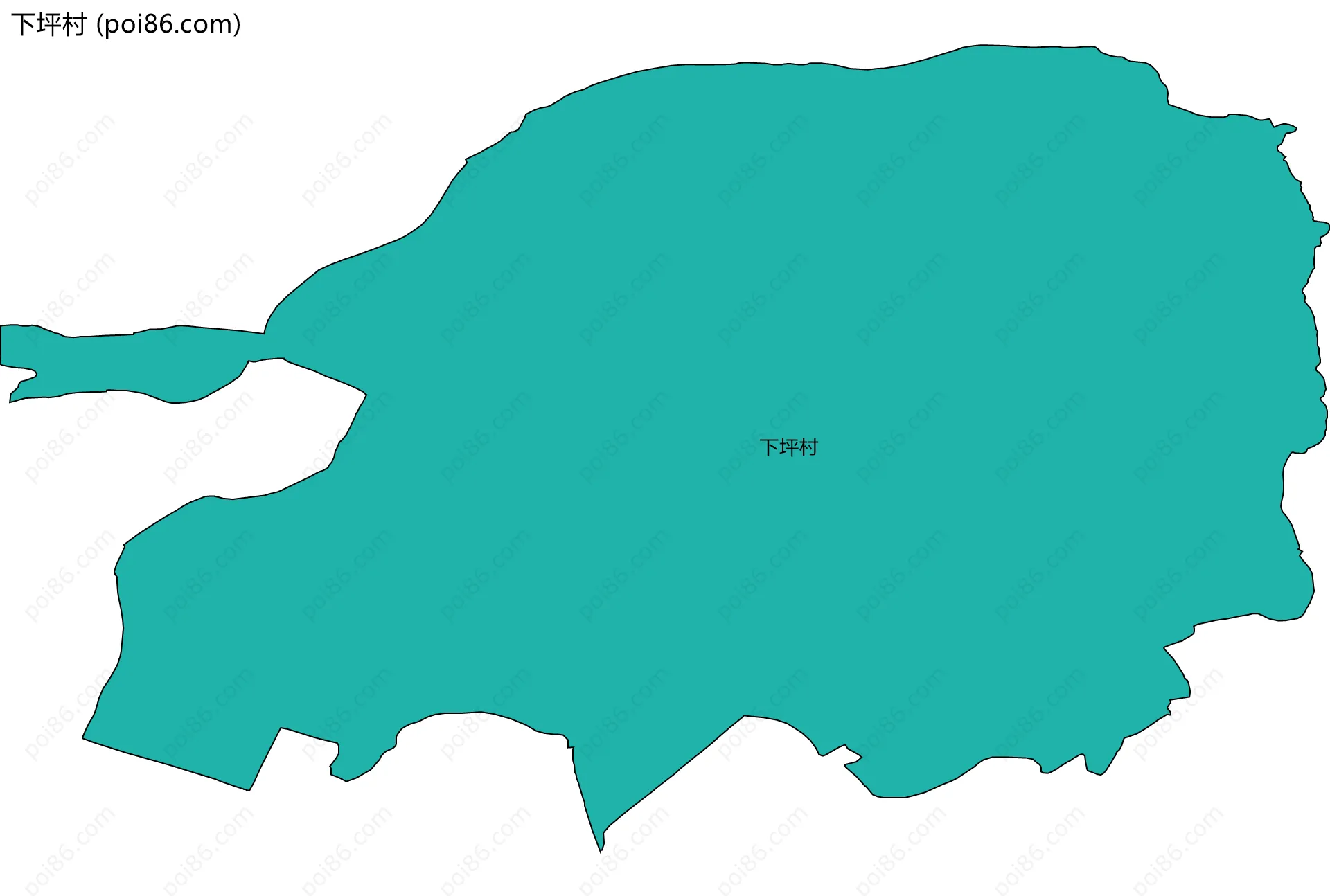 下坪村边界地图