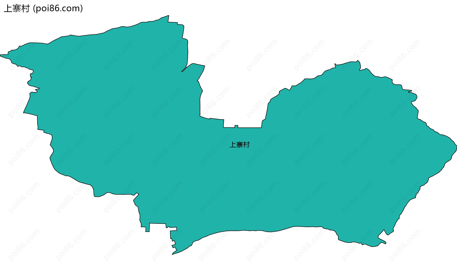 上寨村边界地图