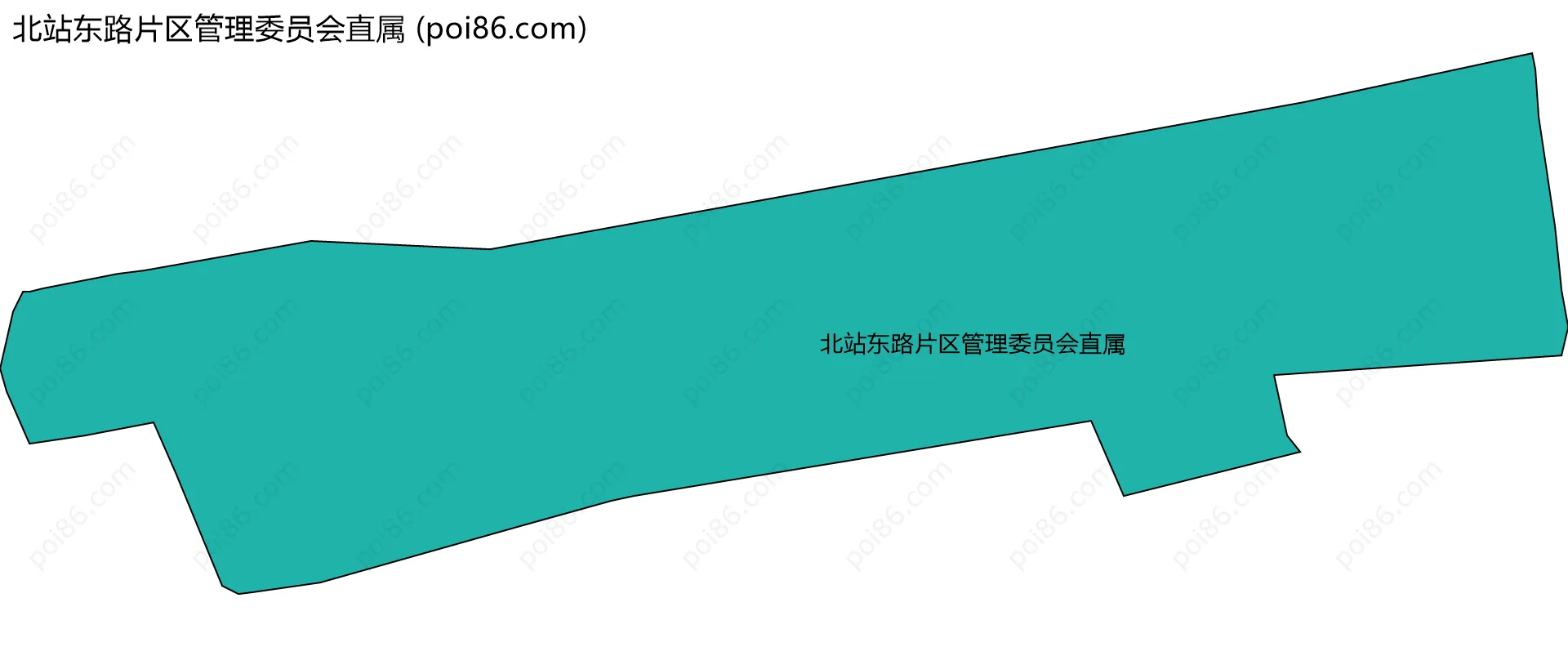 北站东路片区管理委员会直属边界地图