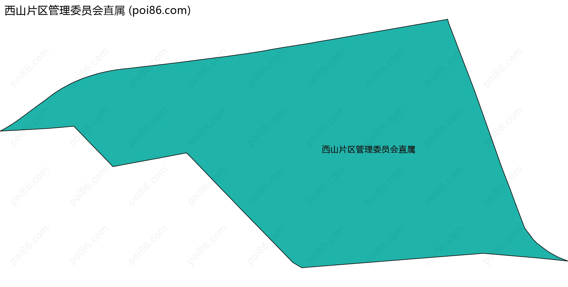 西山片区管理委员会直属边界地图