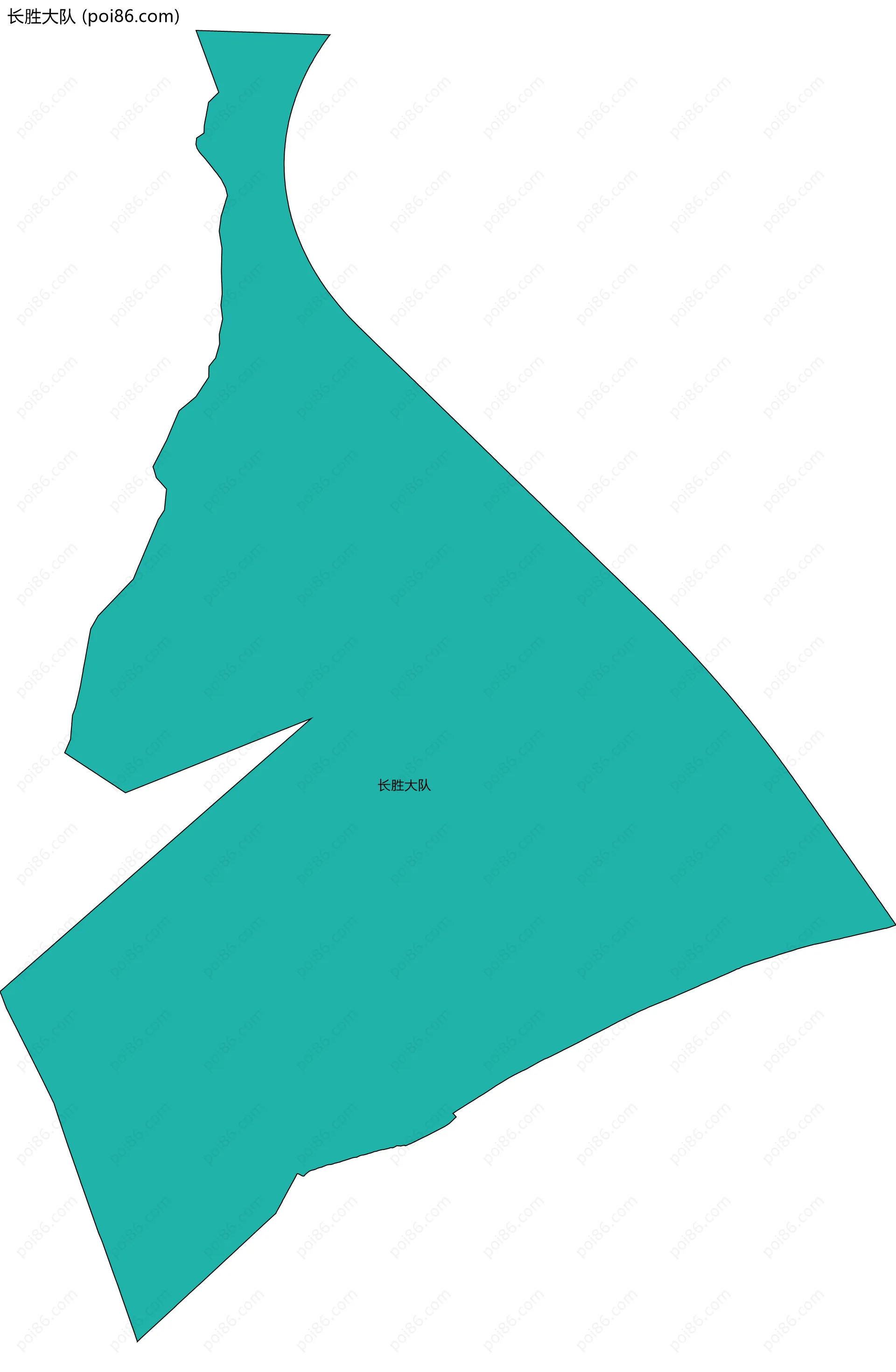 长胜大队边界地图