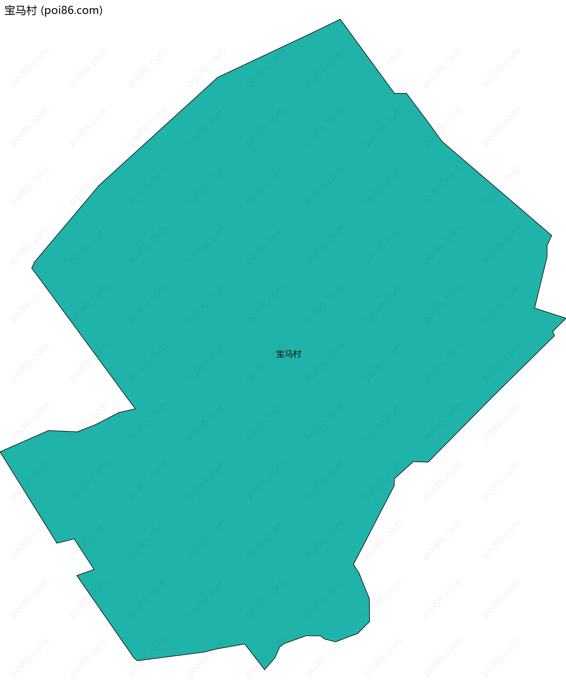 宝马村边界地图