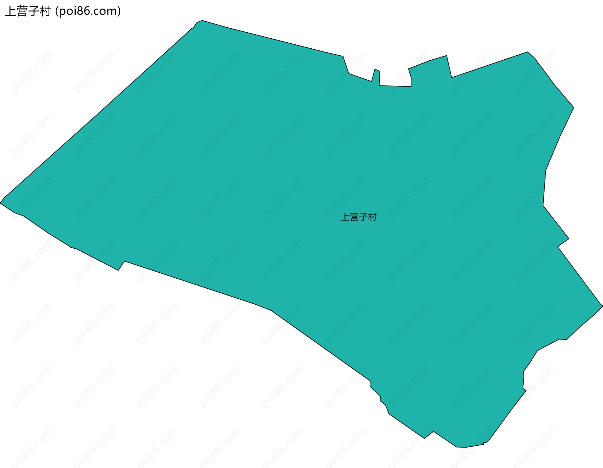 上营子村边界地图