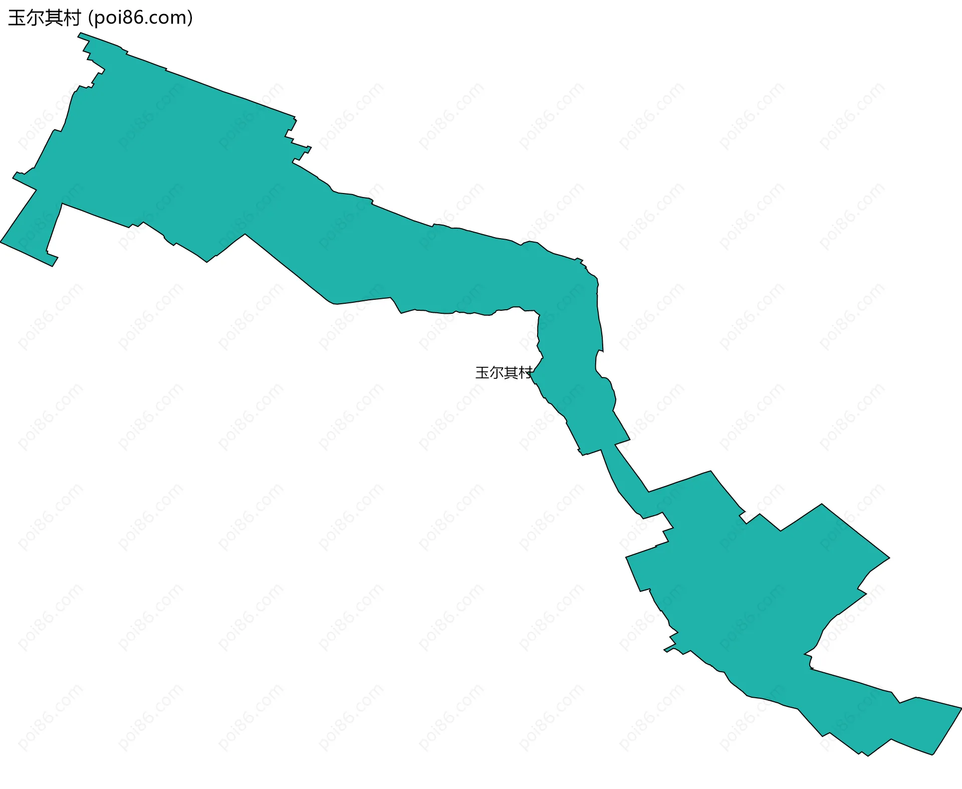 玉尔其村边界地图