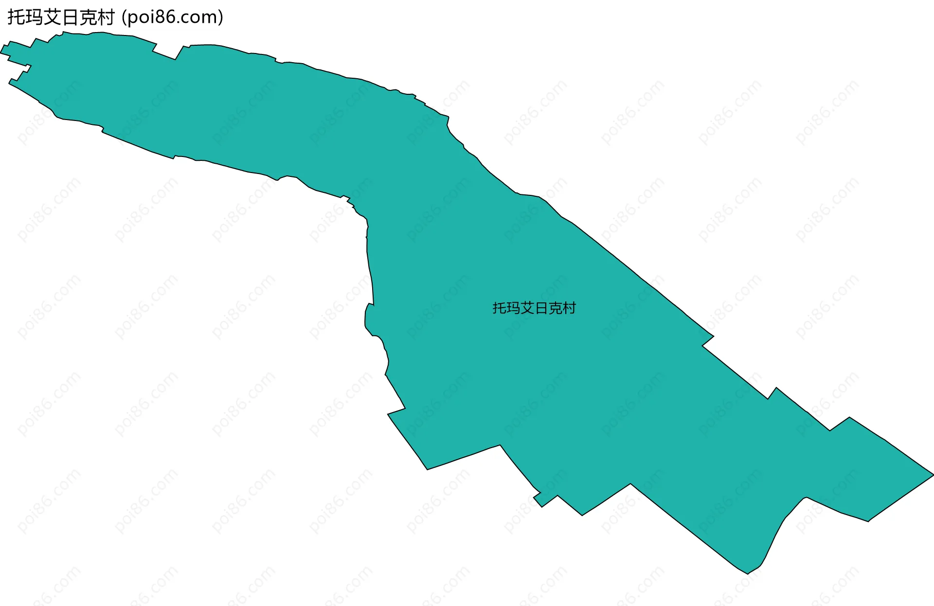 托玛艾日克村边界地图