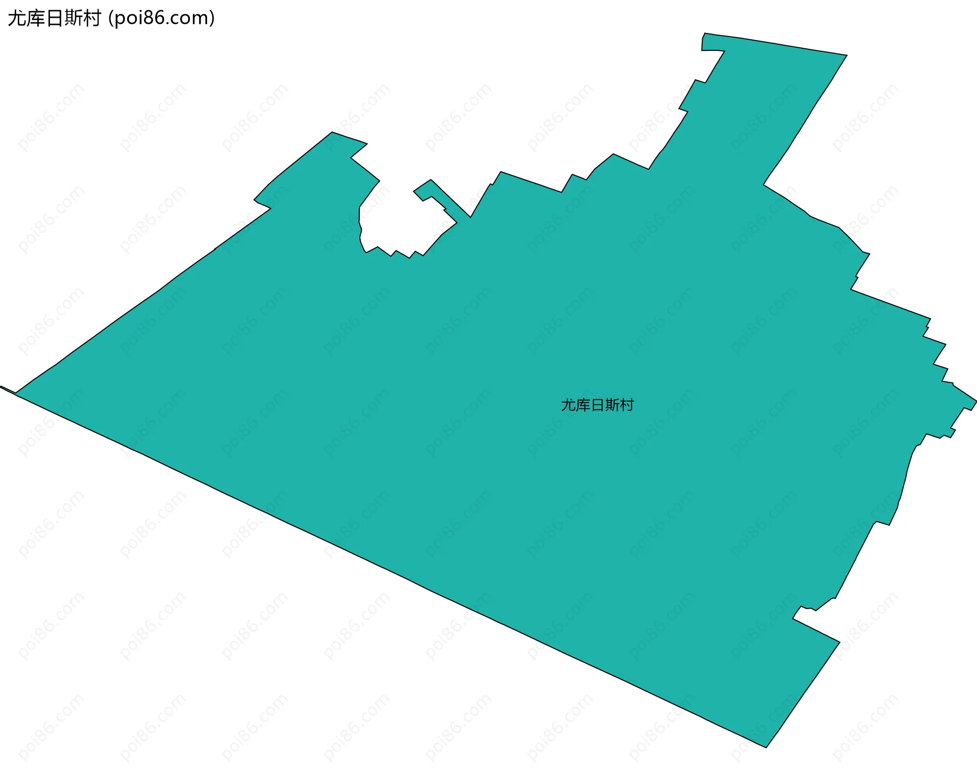 尤库日斯村边界地图