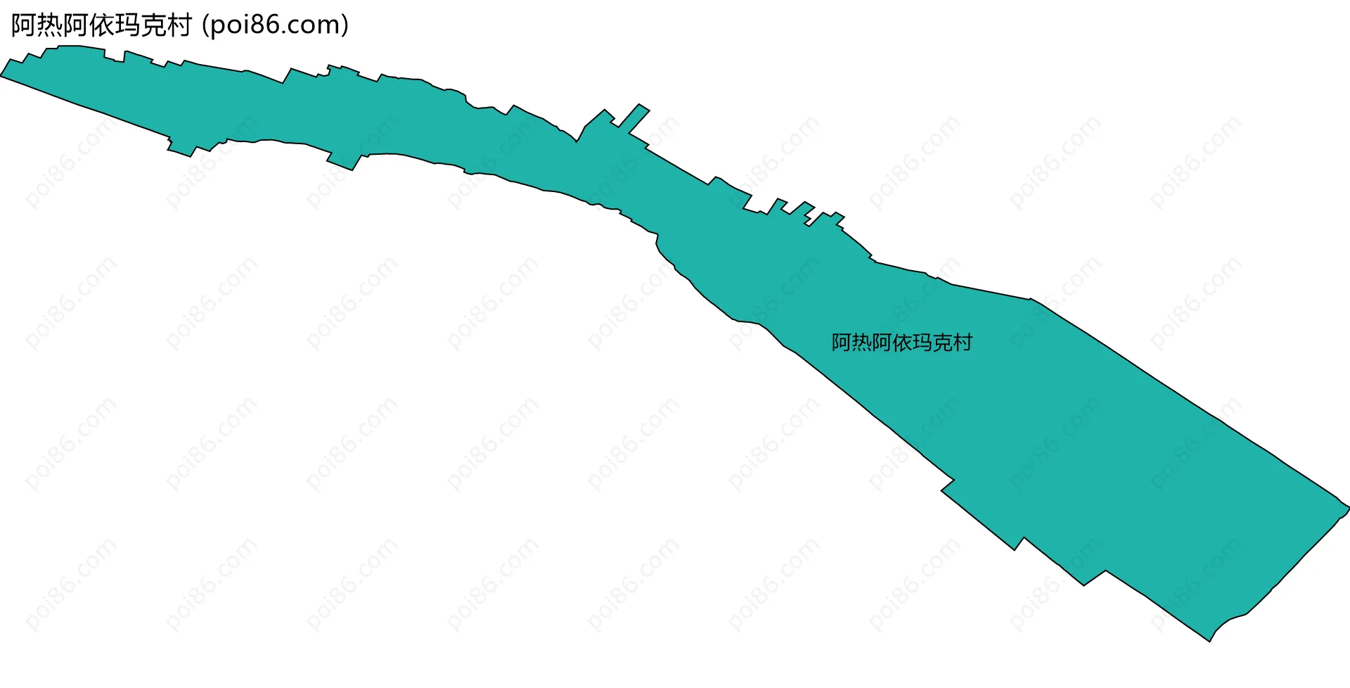 阿热阿依玛克村边界地图