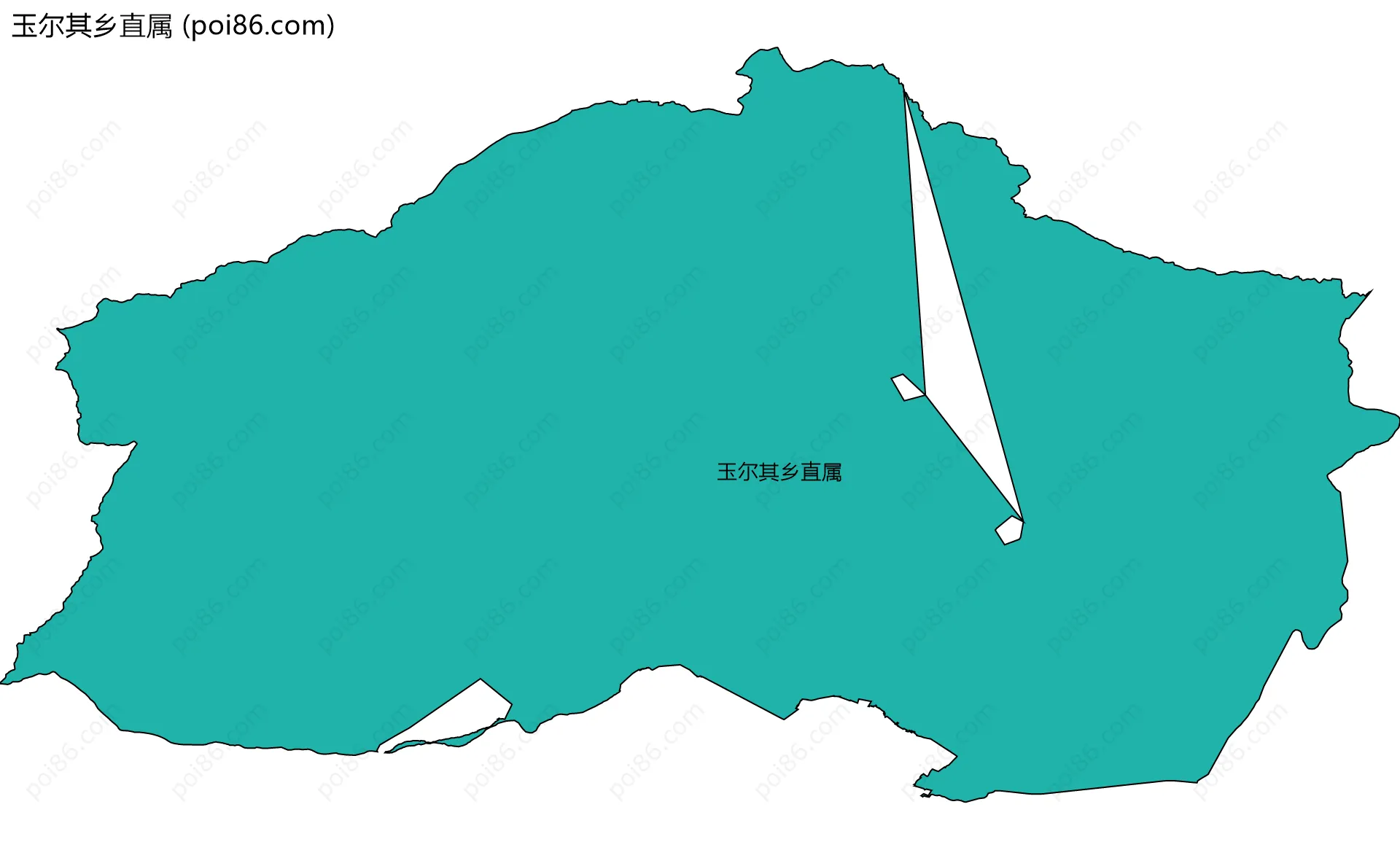 玉尔其乡直属边界地图