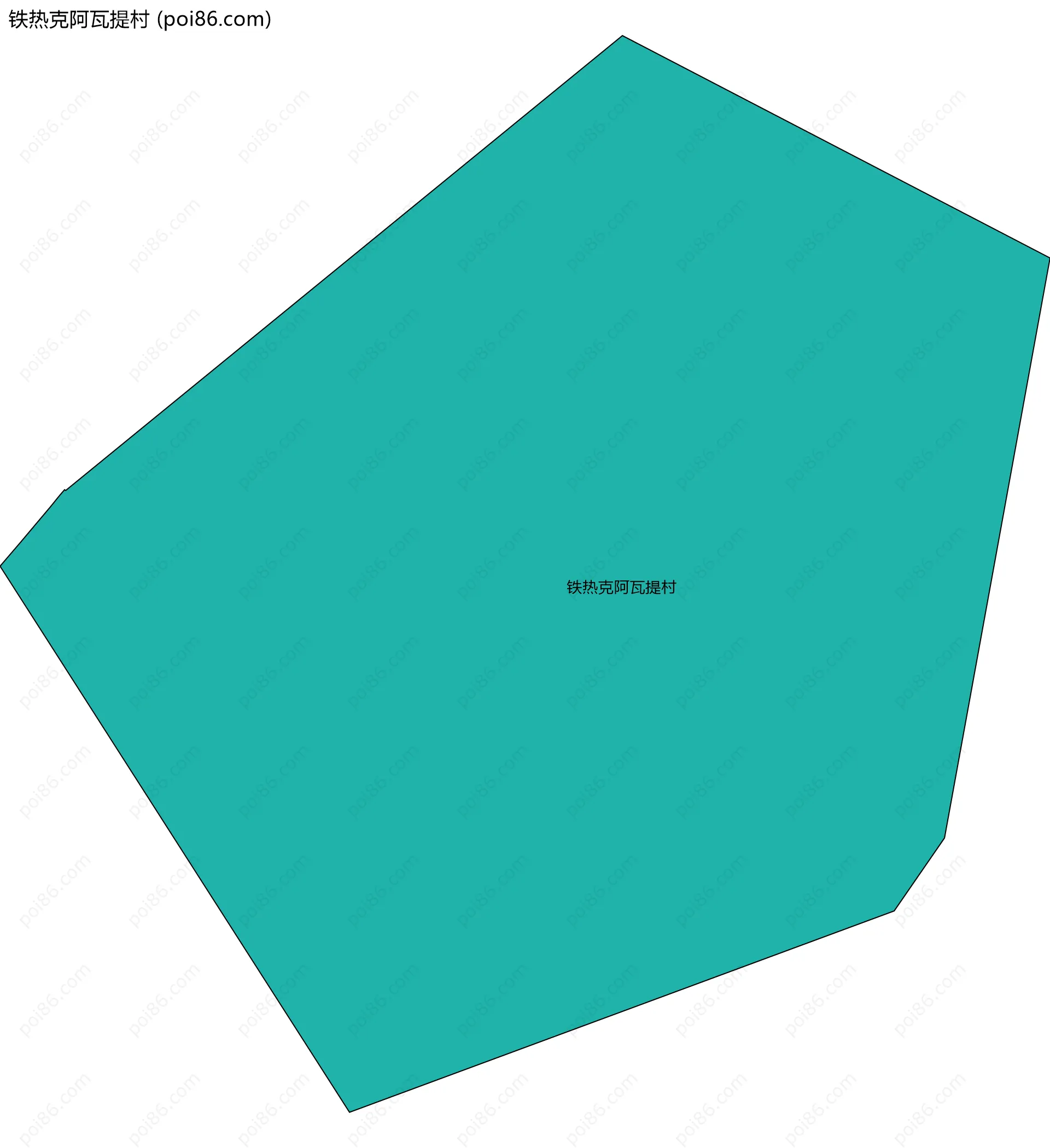 铁热克阿瓦提村边界地图