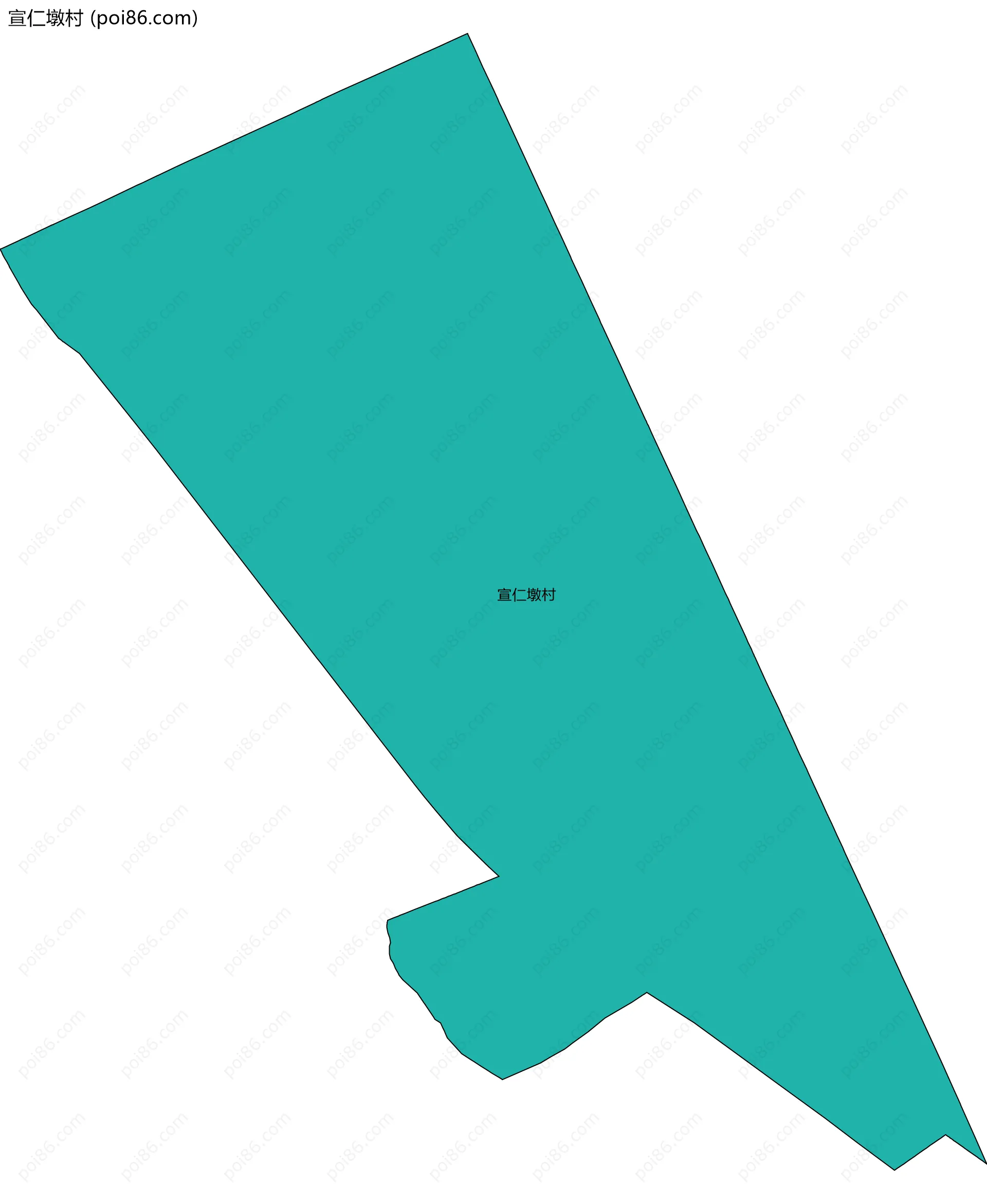 宣仁墩村边界地图