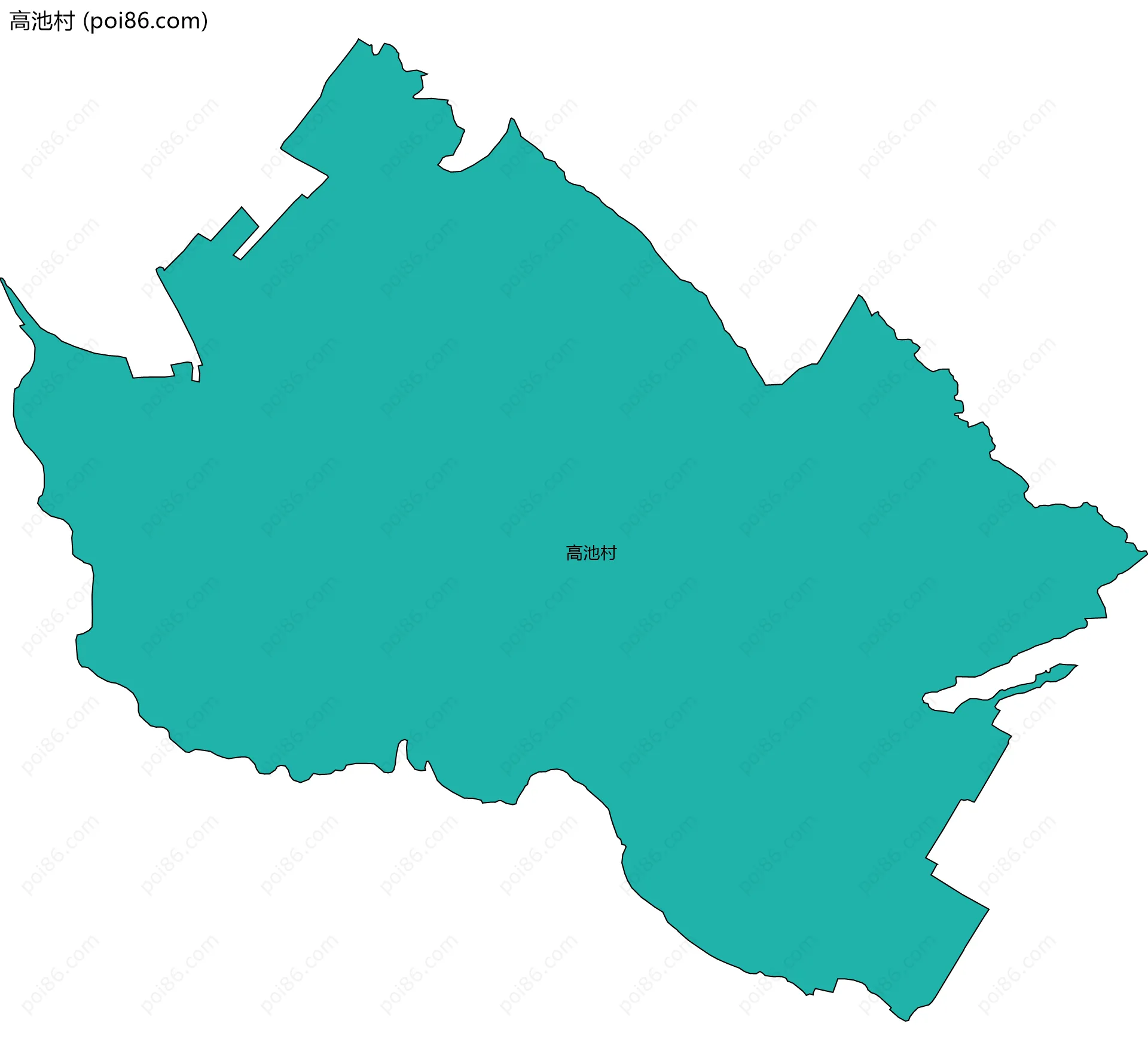 高池村边界地图