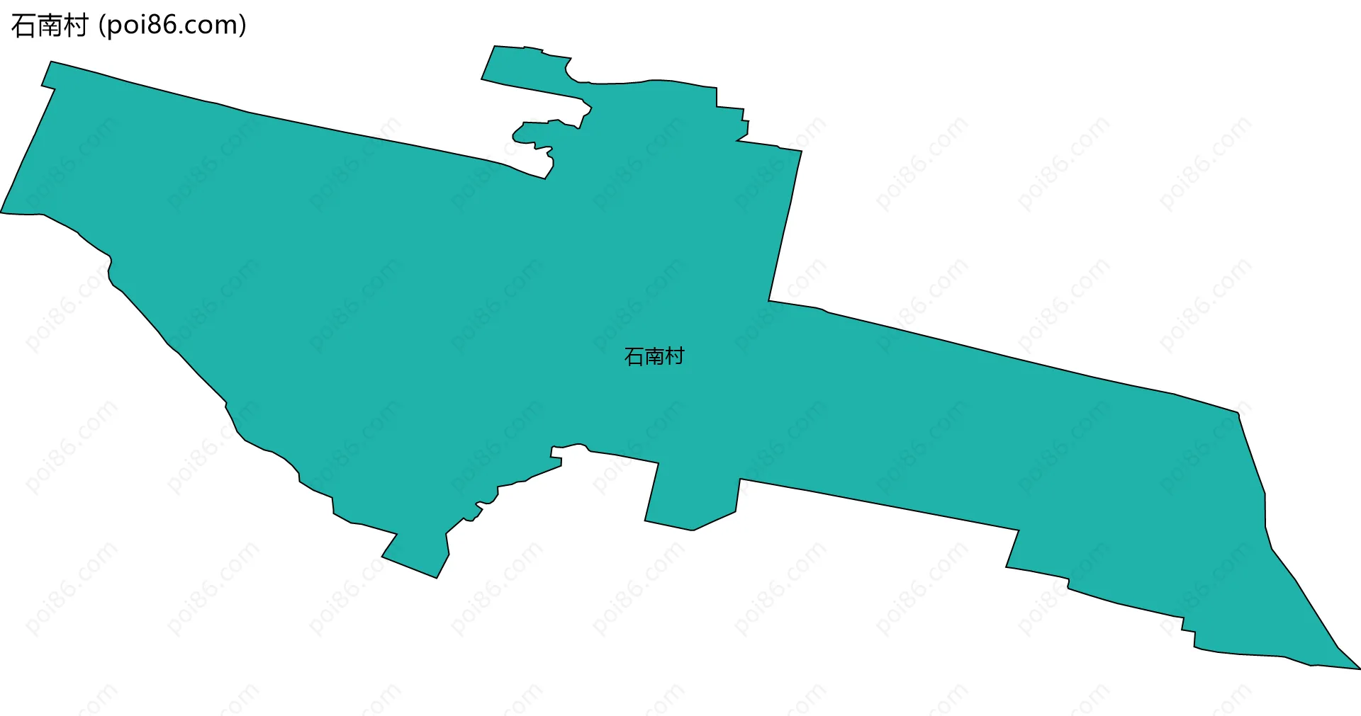 石南村边界地图