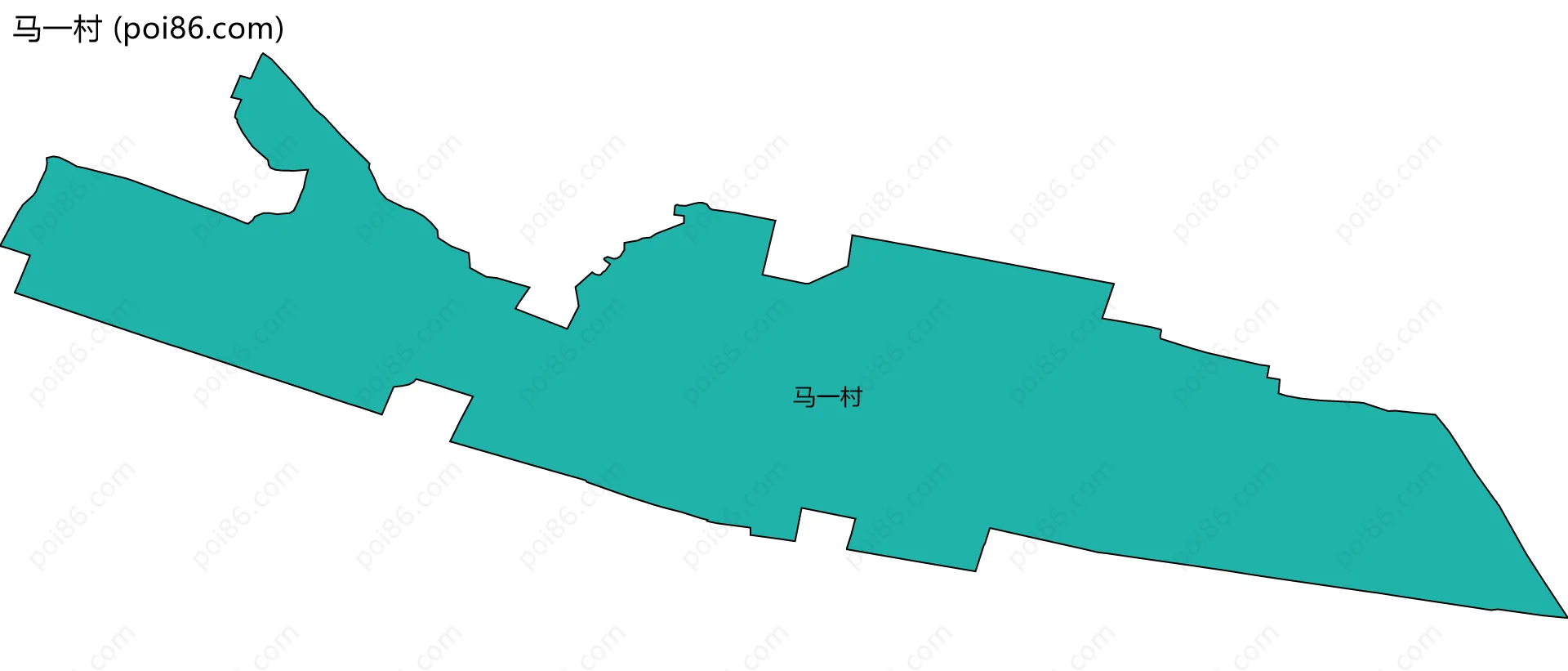 马一村边界地图