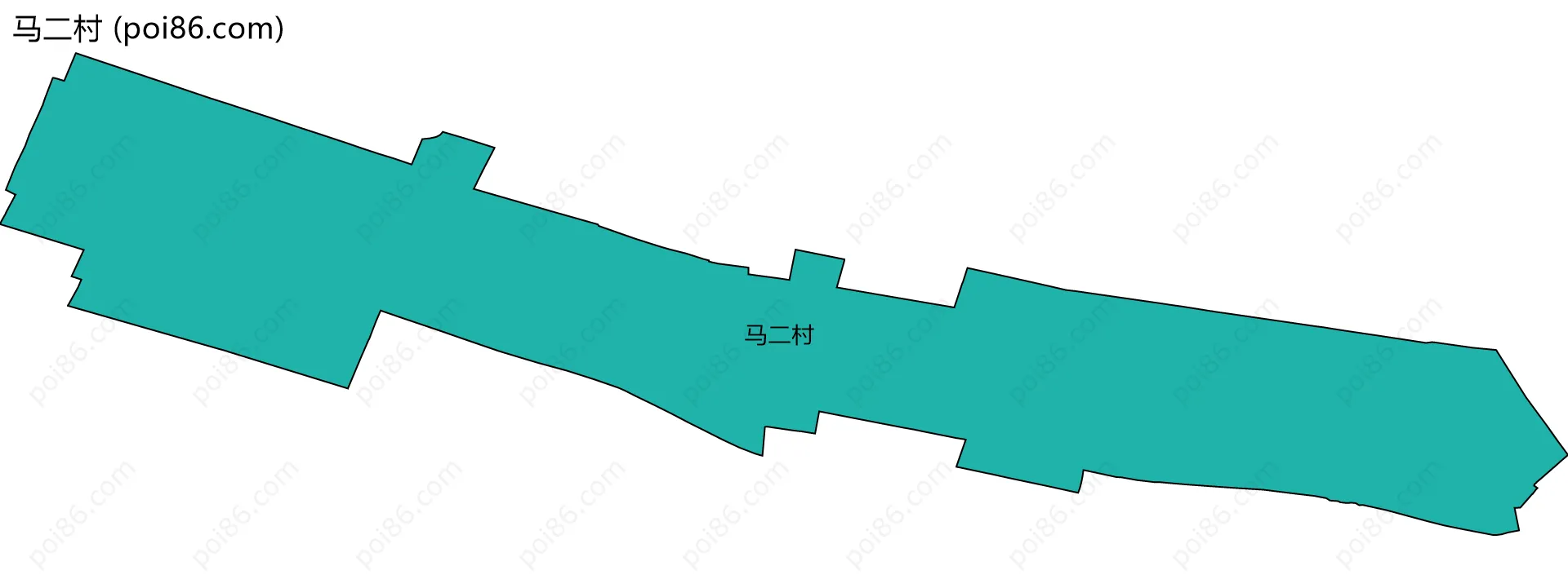 马二村边界地图