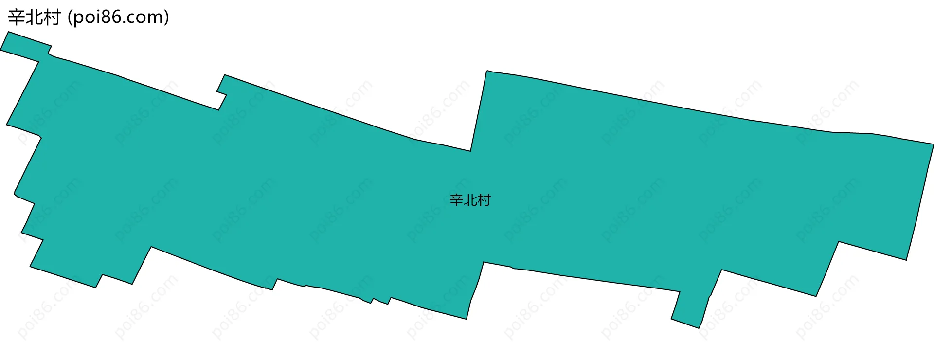 辛北村边界地图