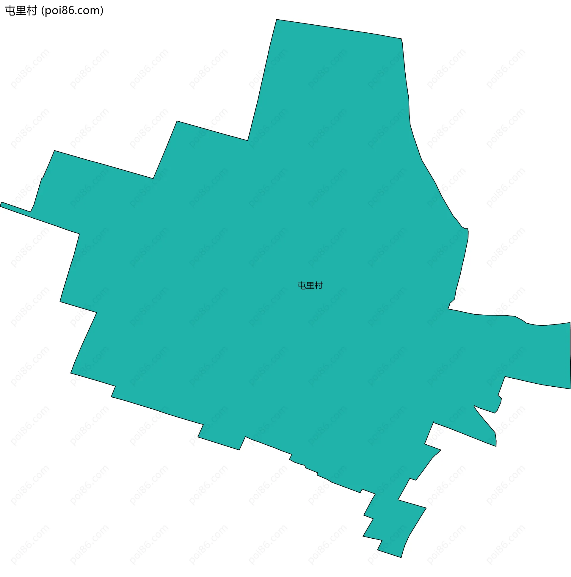 屯里村边界地图