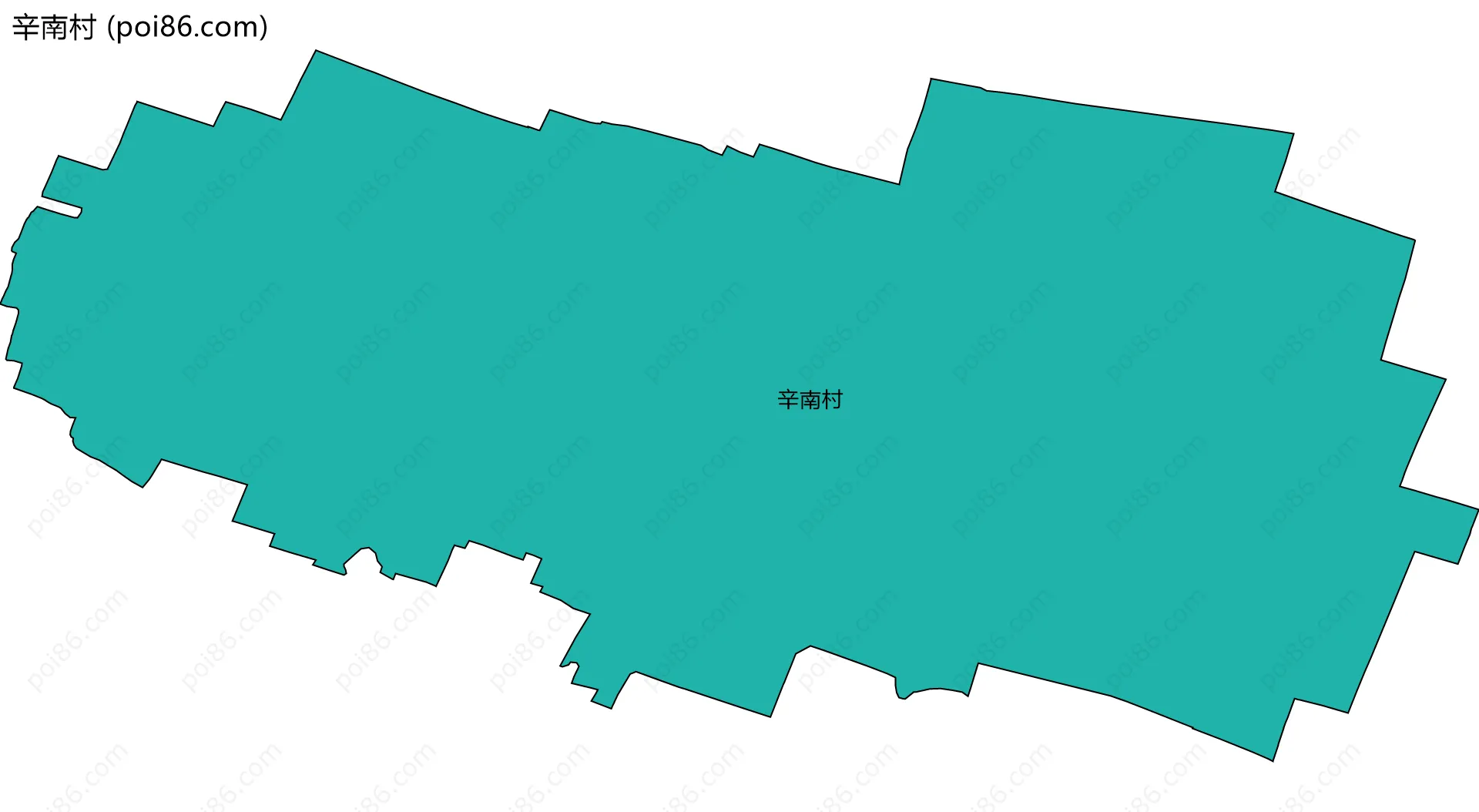 辛南村边界地图