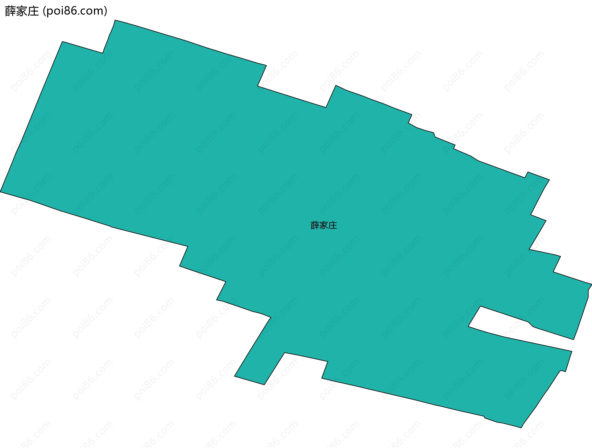 薛家庄边界地图