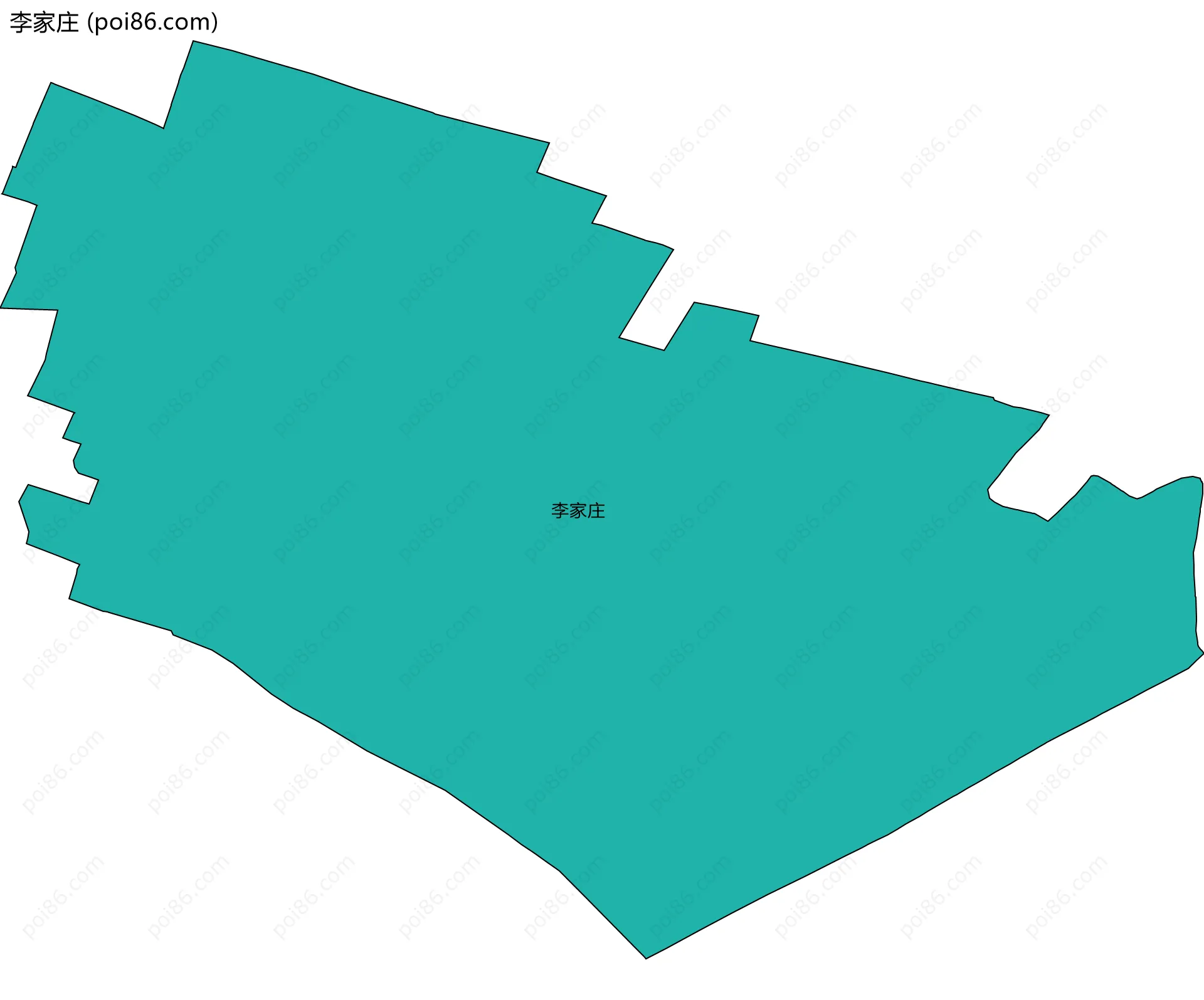 李家庄边界地图