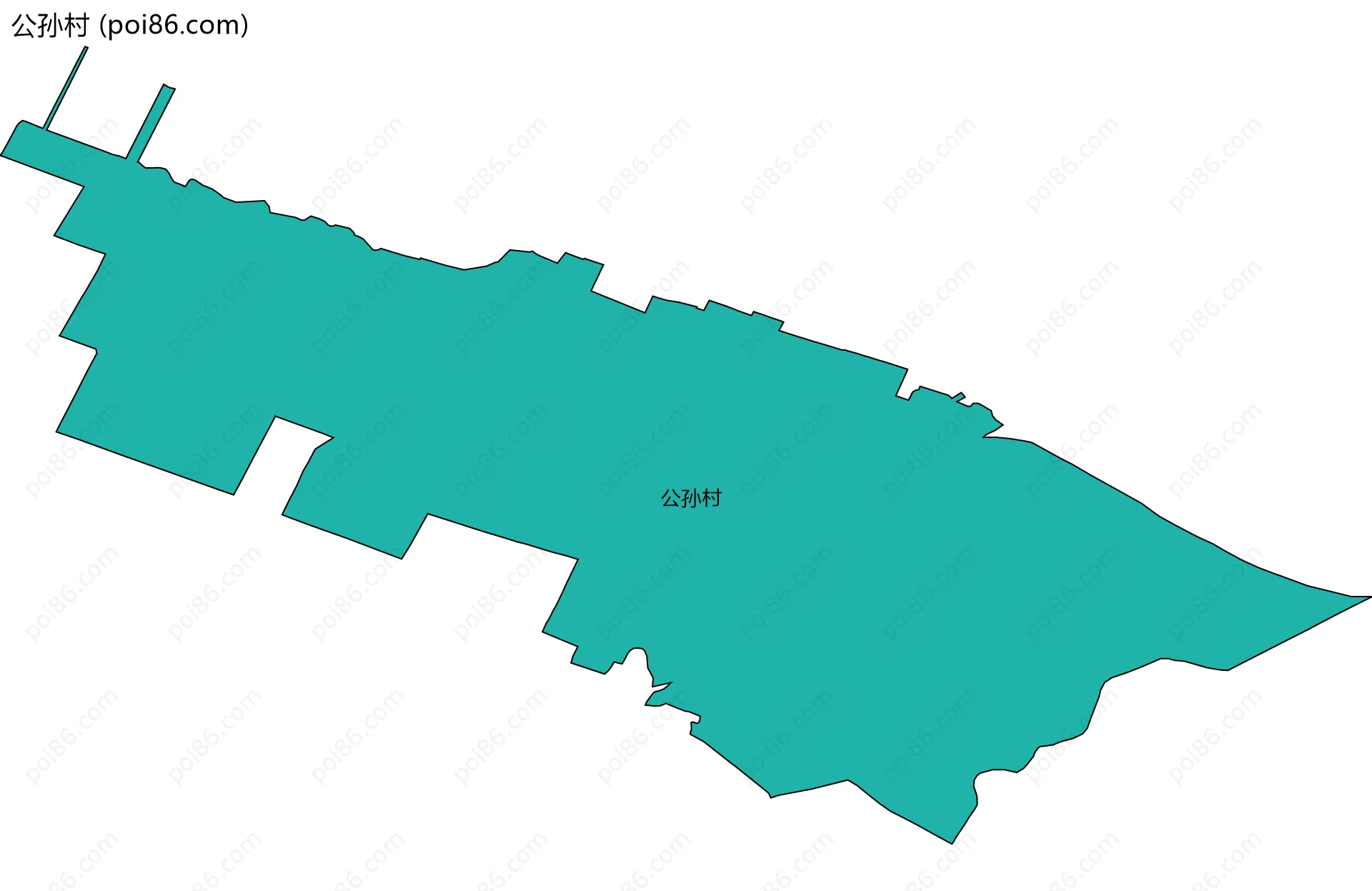 公孙村边界地图