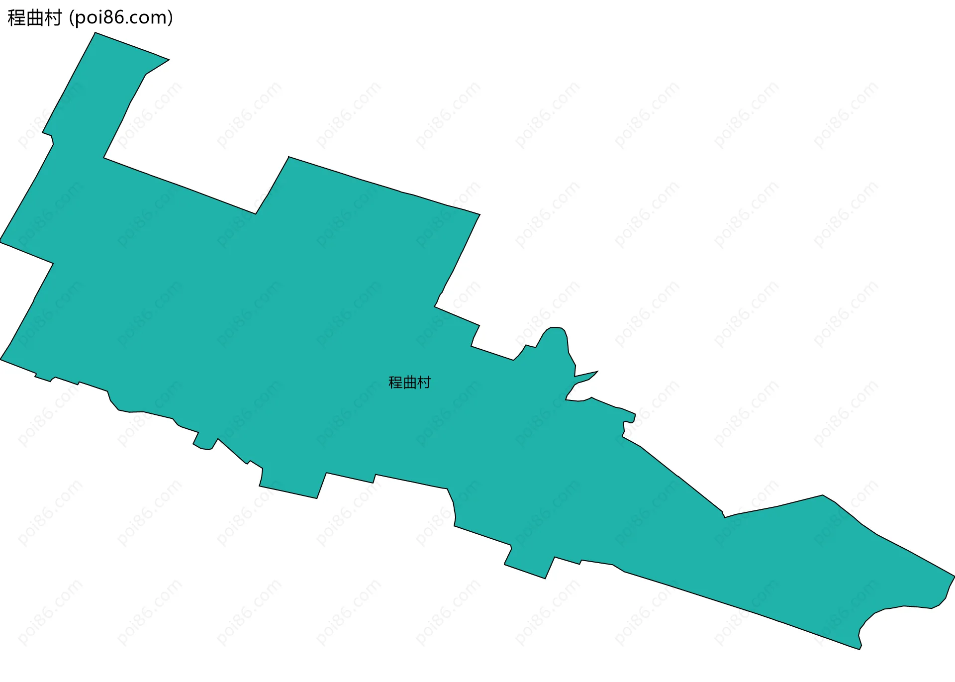 程曲村边界地图