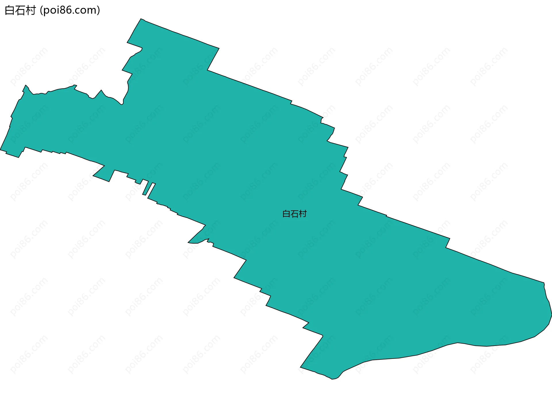 白石村边界地图