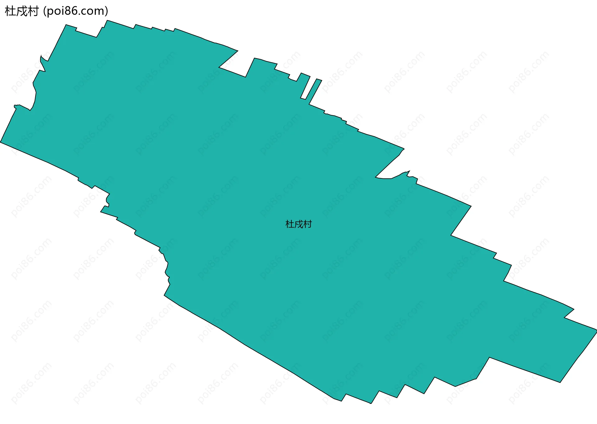 杜戍村边界地图