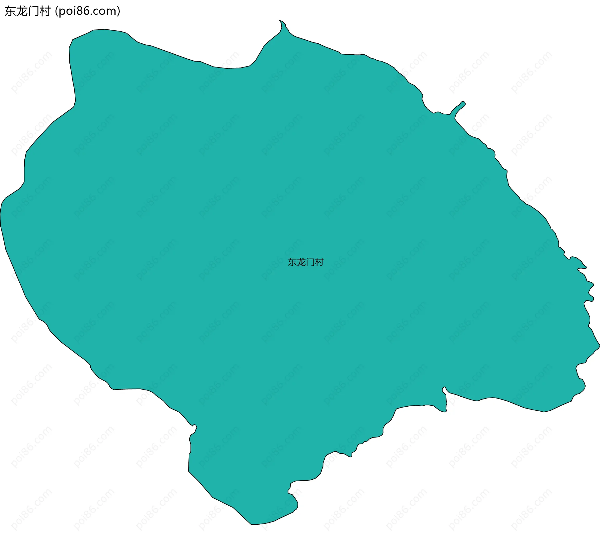 东龙门村边界地图