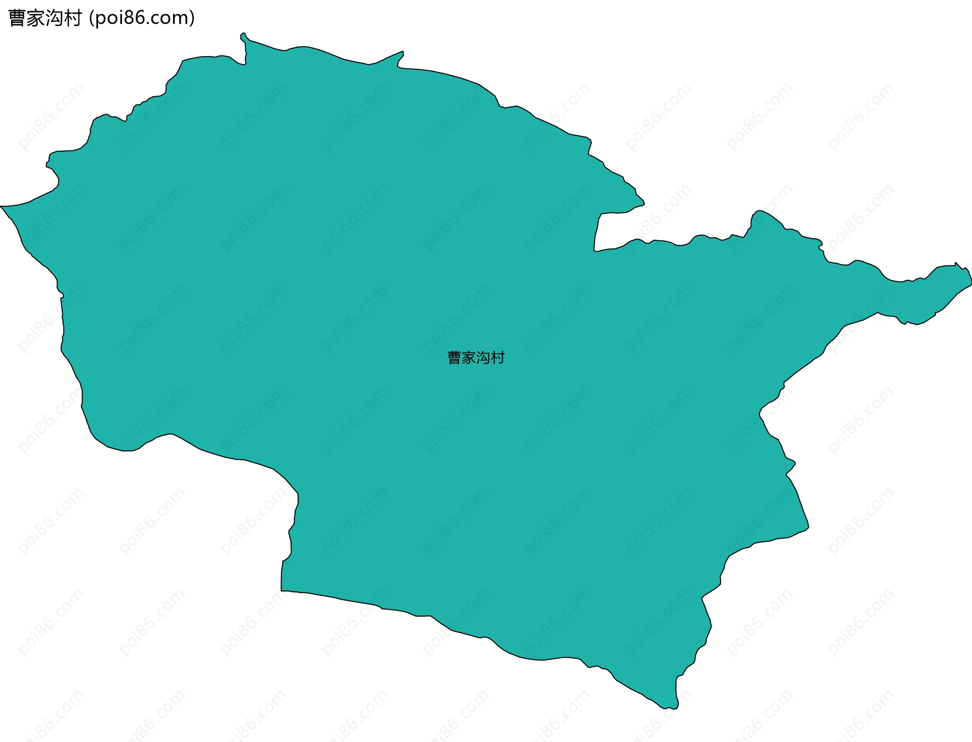 曹家沟村边界地图