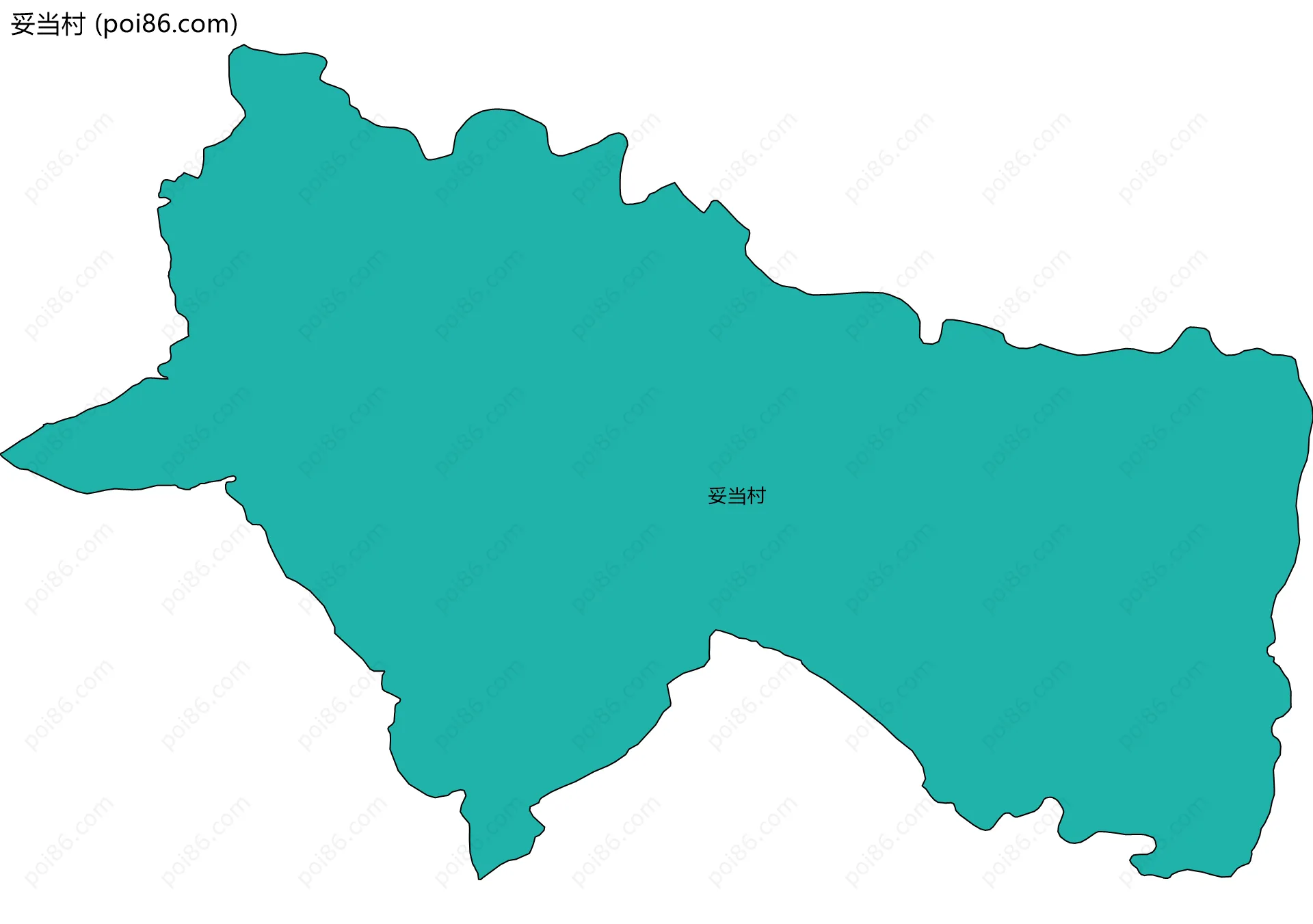 妥当村边界地图