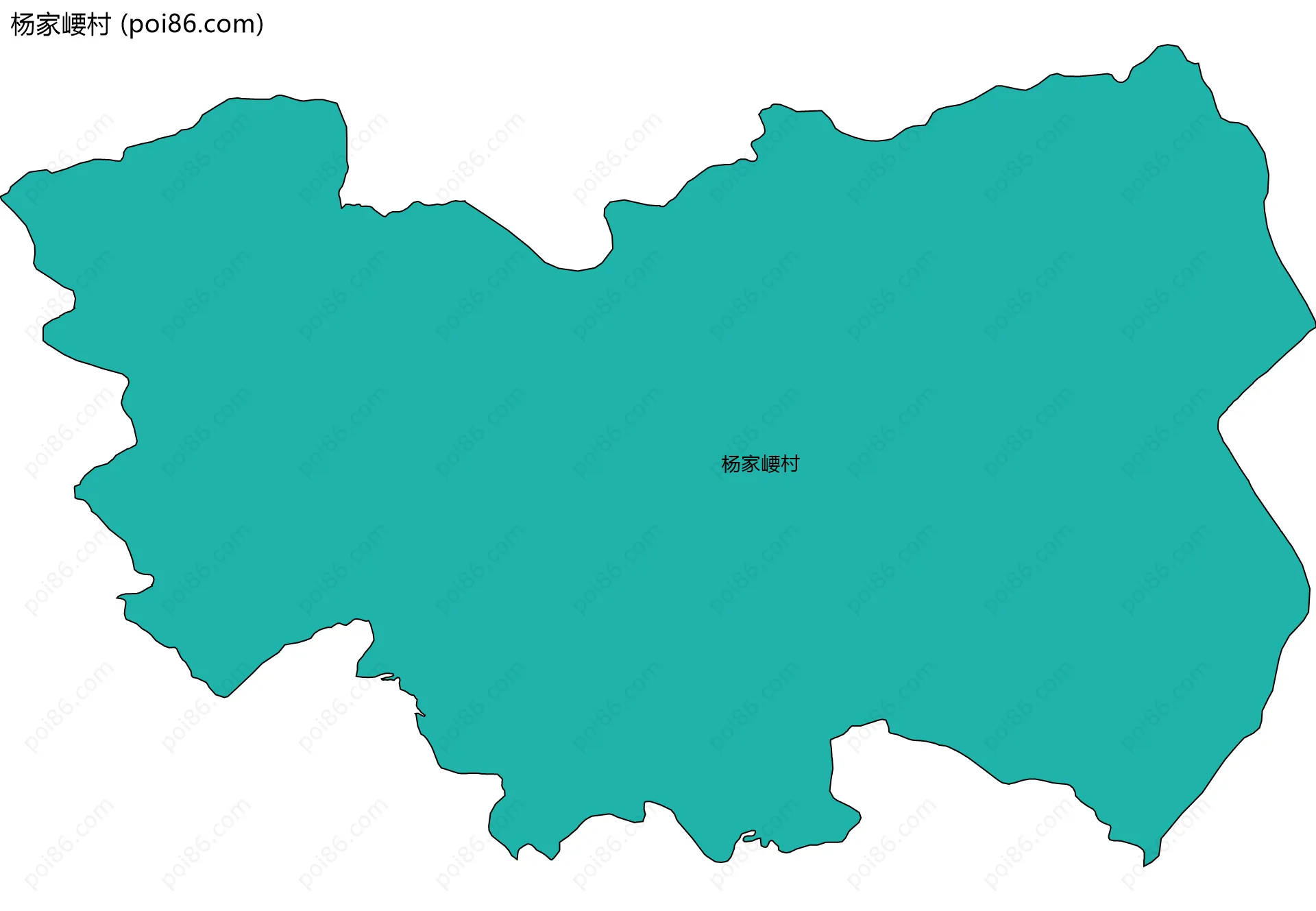 杨家崾村边界地图