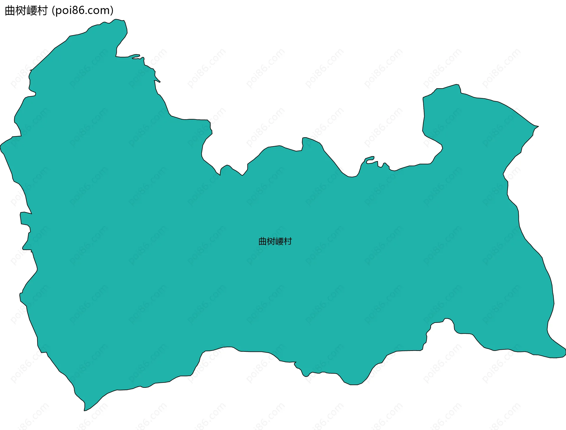 曲树崾村边界地图