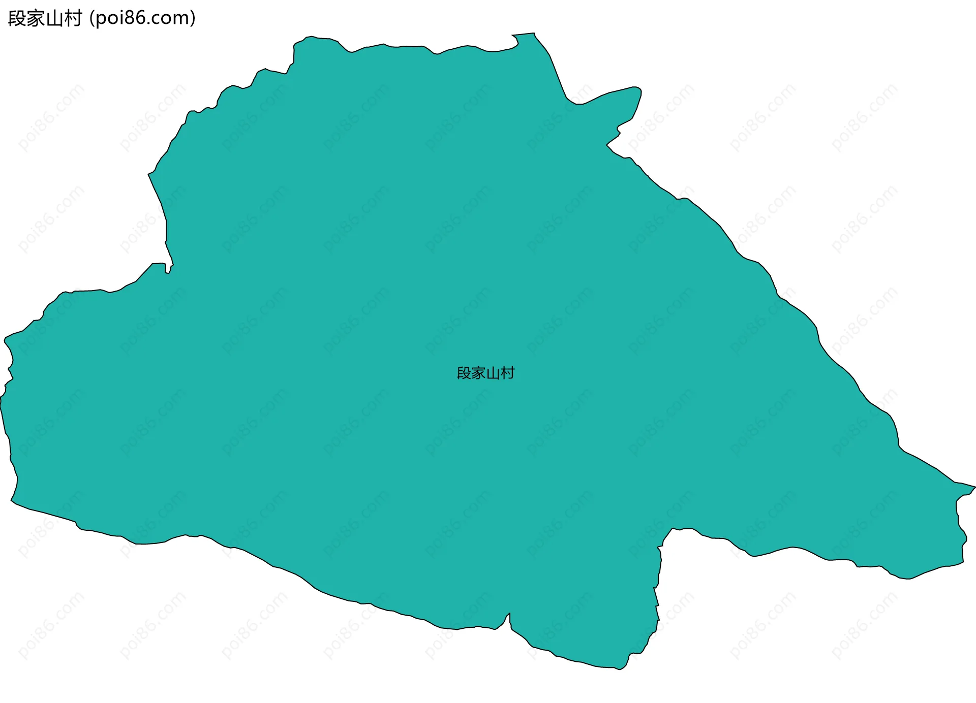 段家山村边界地图