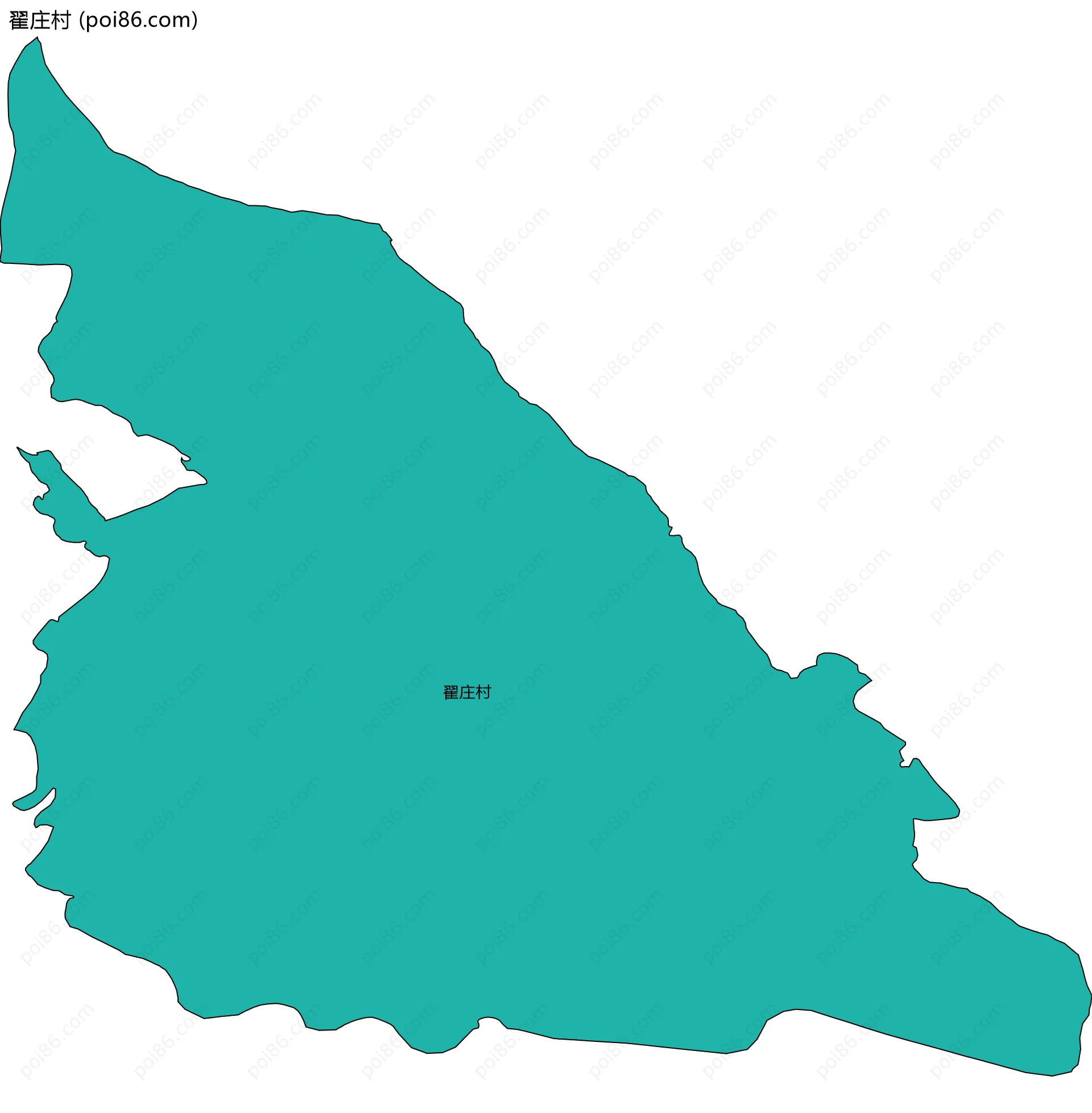 翟庄村边界地图